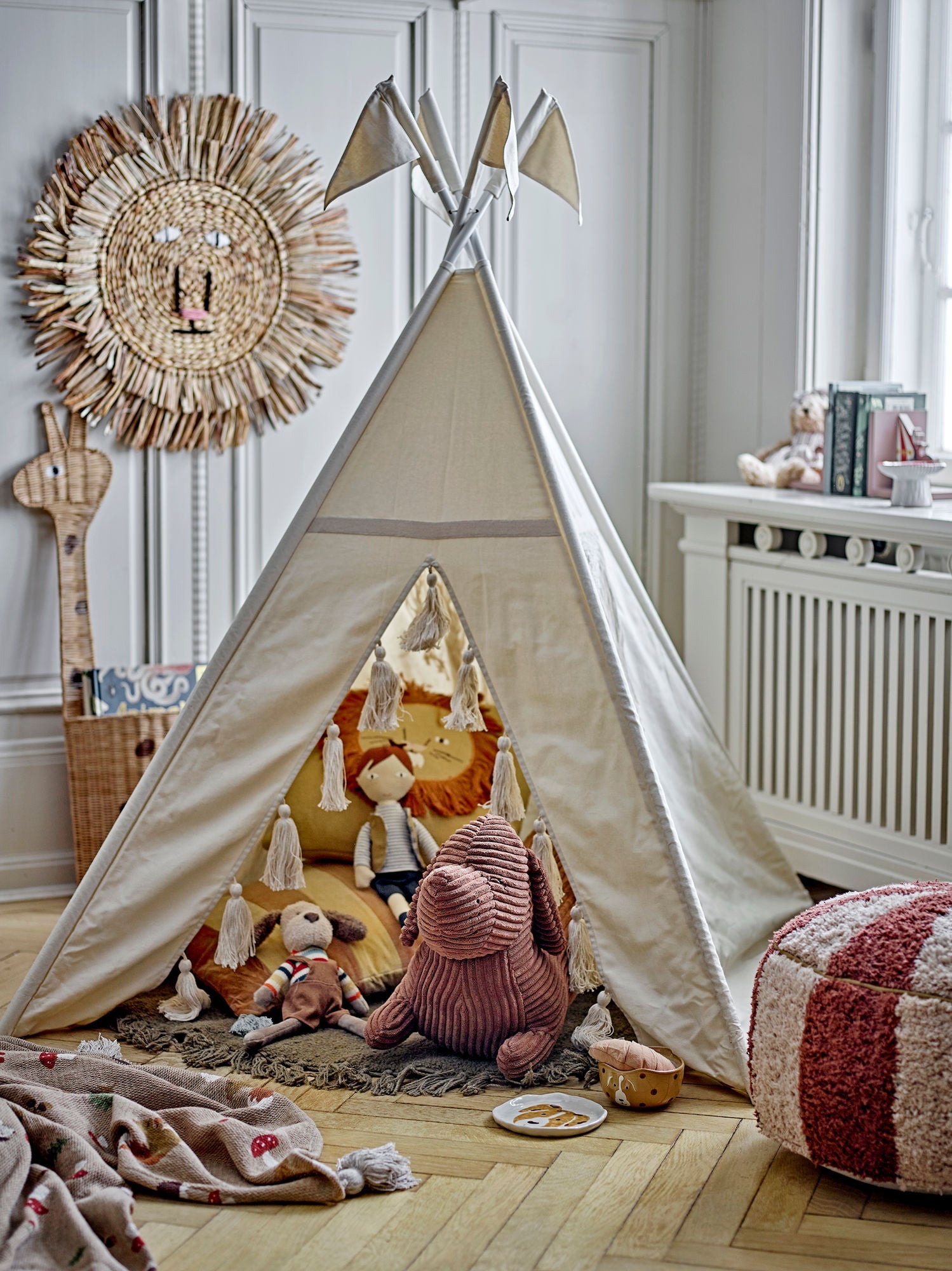 Bloomingville Mini Fardin Childrenïs Tipi, nature, coton