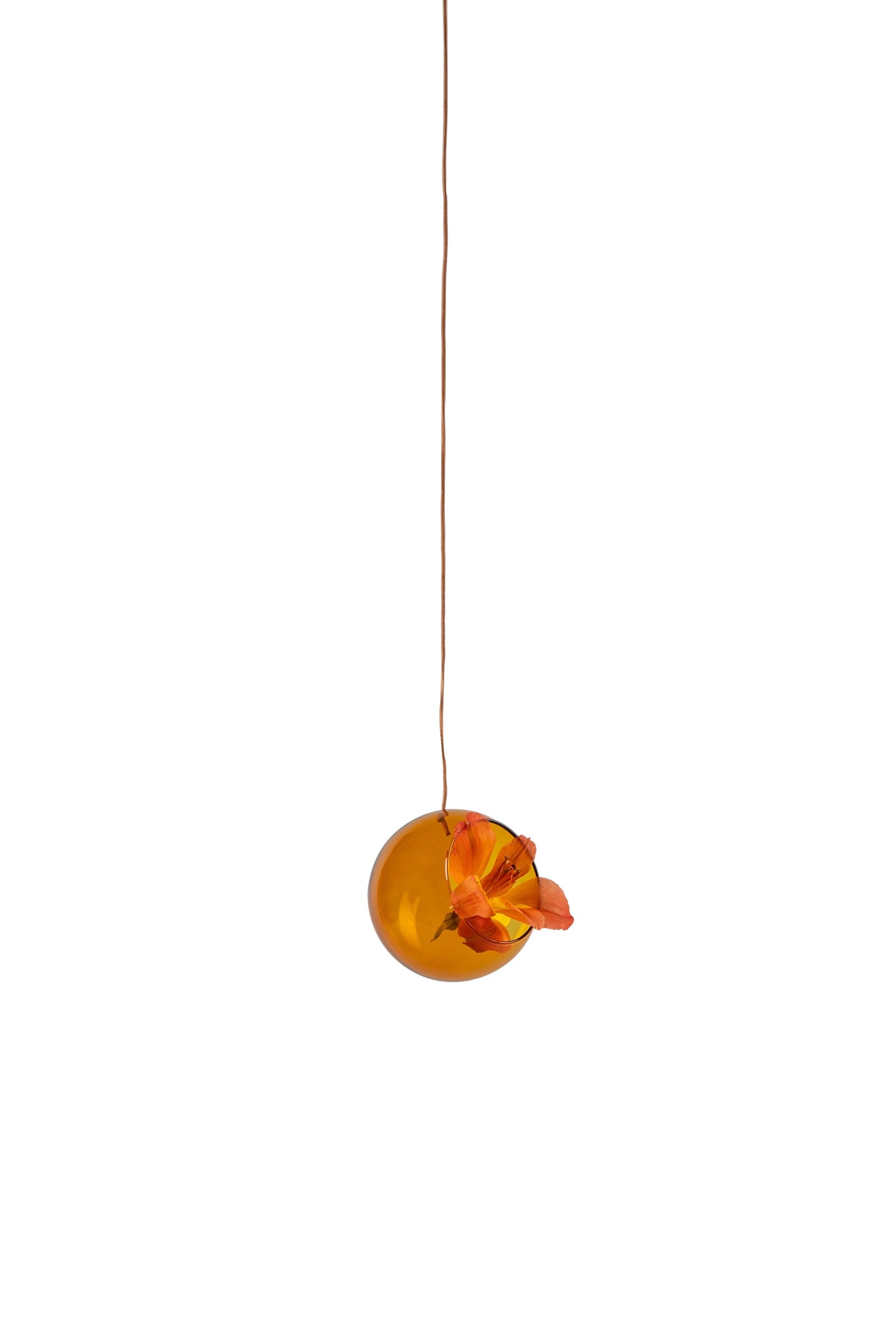 Studio About Hanging Plant Bubble Vase Small, Amber