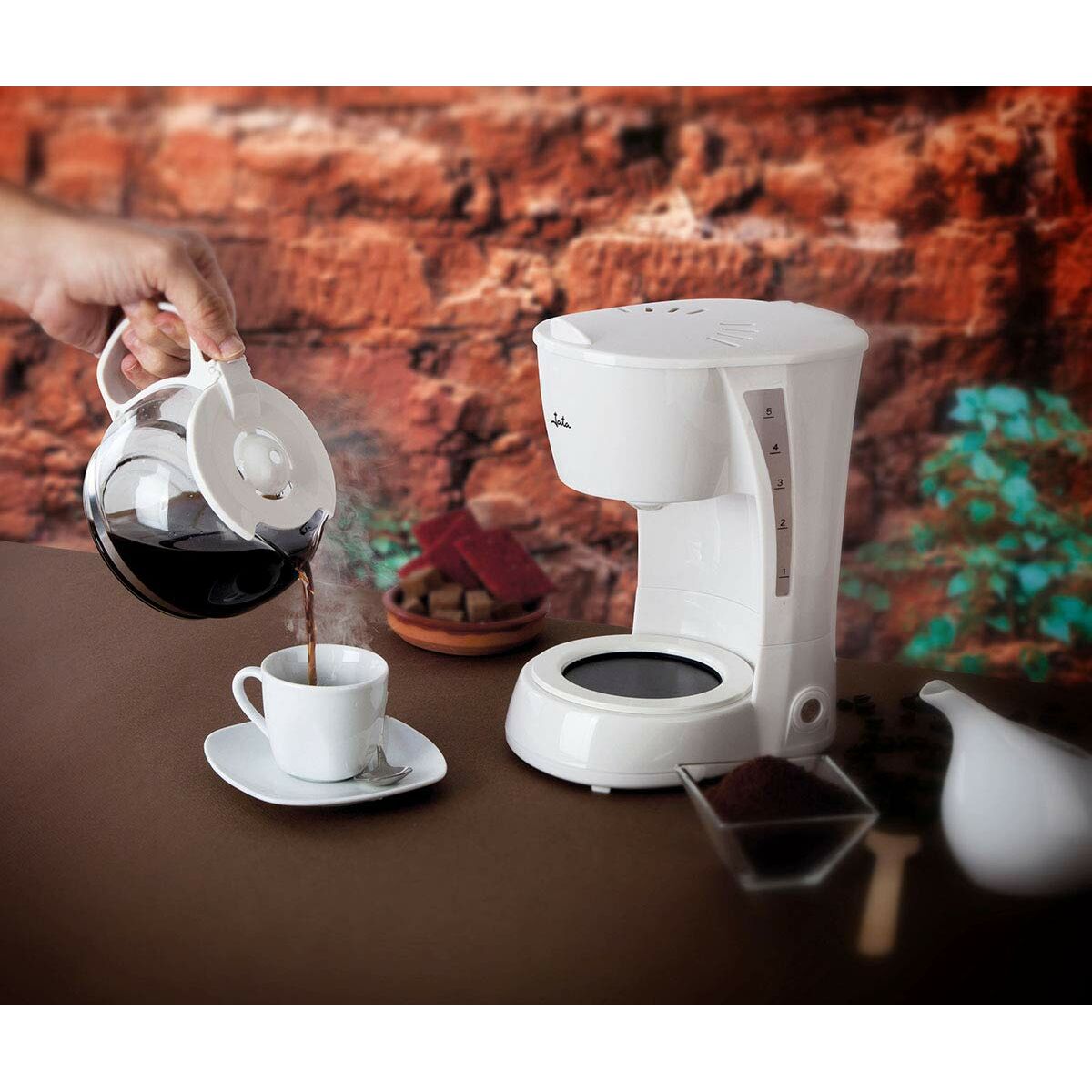 Drip Coffee Machine Jata Ca285 650 W 8 tasses blanches