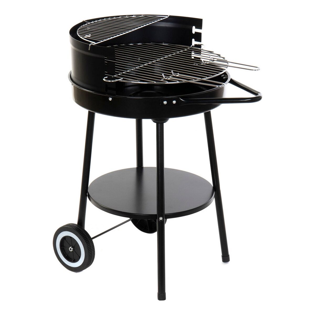 Kolgrill med hjul DKD heminredning metall (59 x 49 x 82 cm)