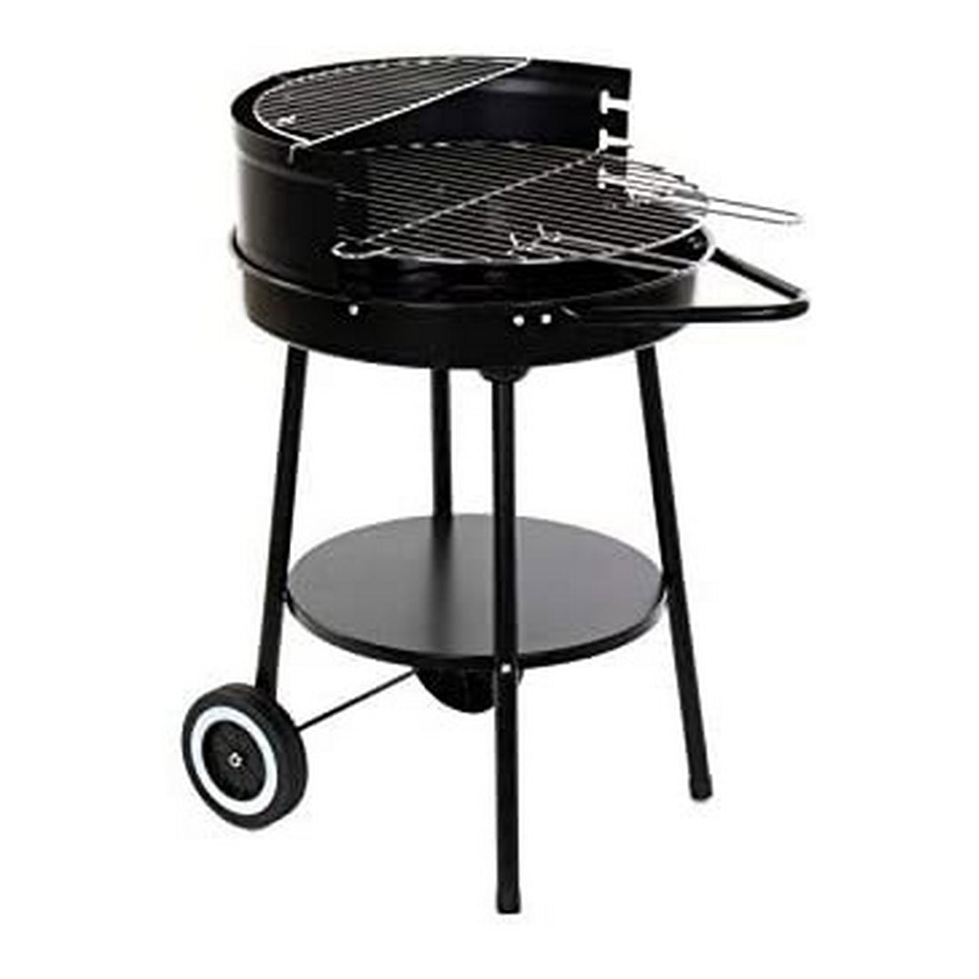 Kolgrill med hjul DKD heminredning metall (59 x 49 x 82 cm)