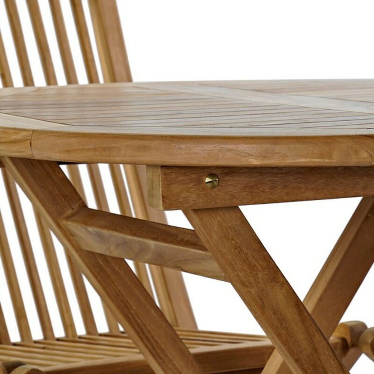Ensemble de table avec 4 chaises DKD Home Decor 80 x 80 x 75 cm 90 cm (5 pc)