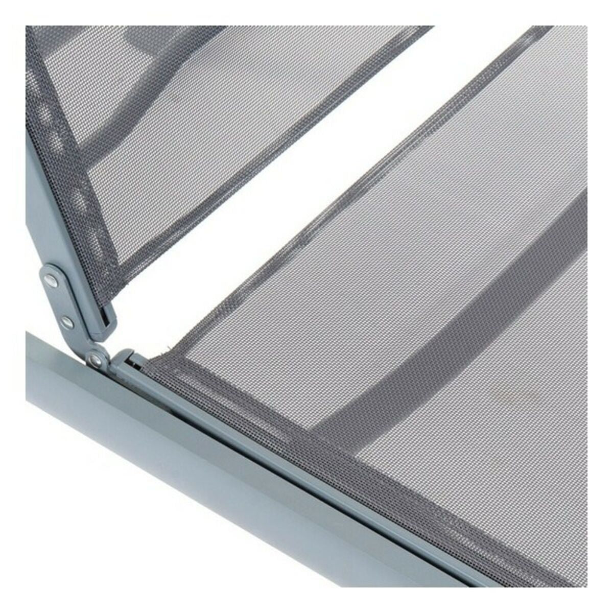 Sun-Louner DKD Home Decor Langen van donkergrijze PVC aluminium (191 x 58