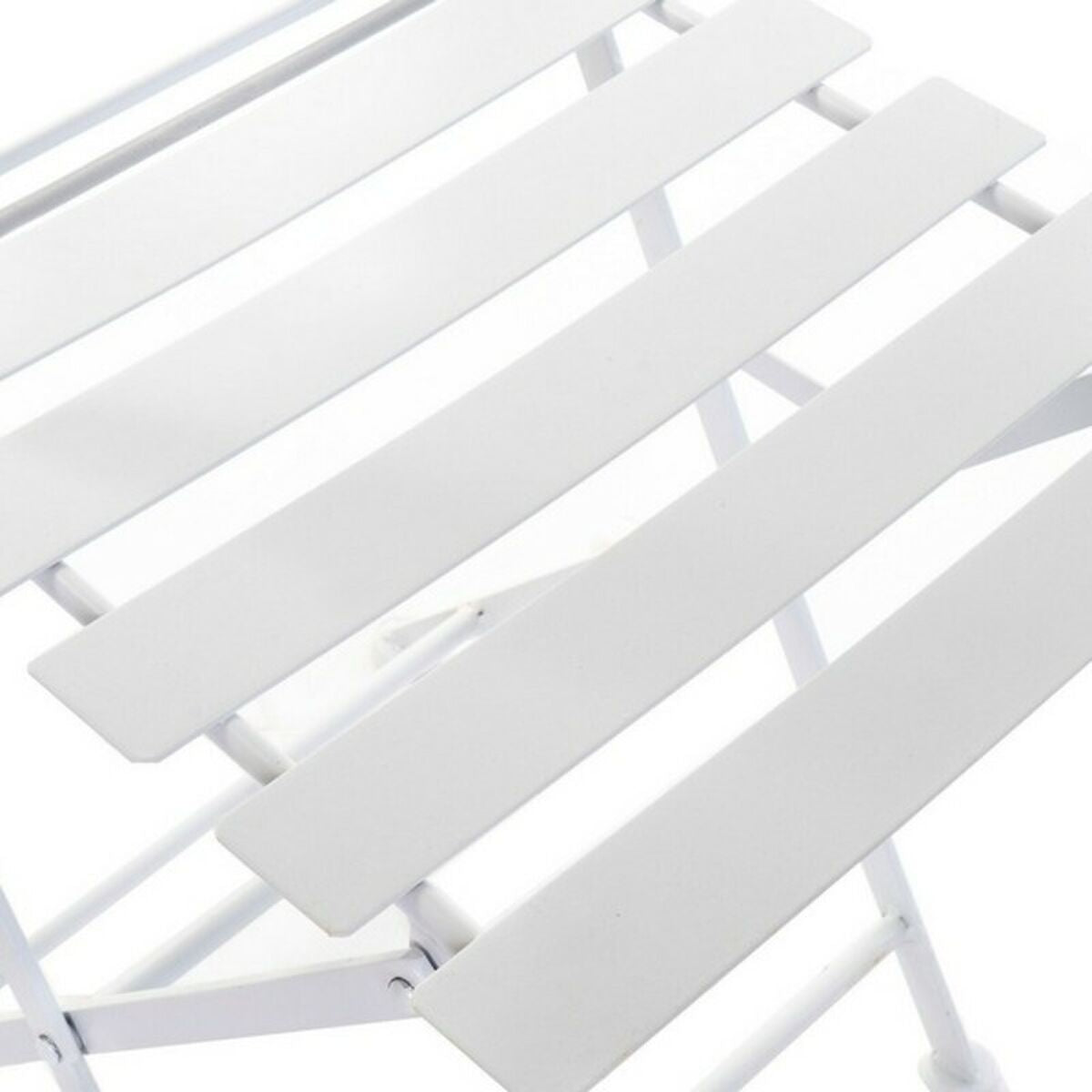 Ensemble de table avec 2 chaises DKD décoration intérieure blanche 80 cm 60 x 60 x 70 cm (3