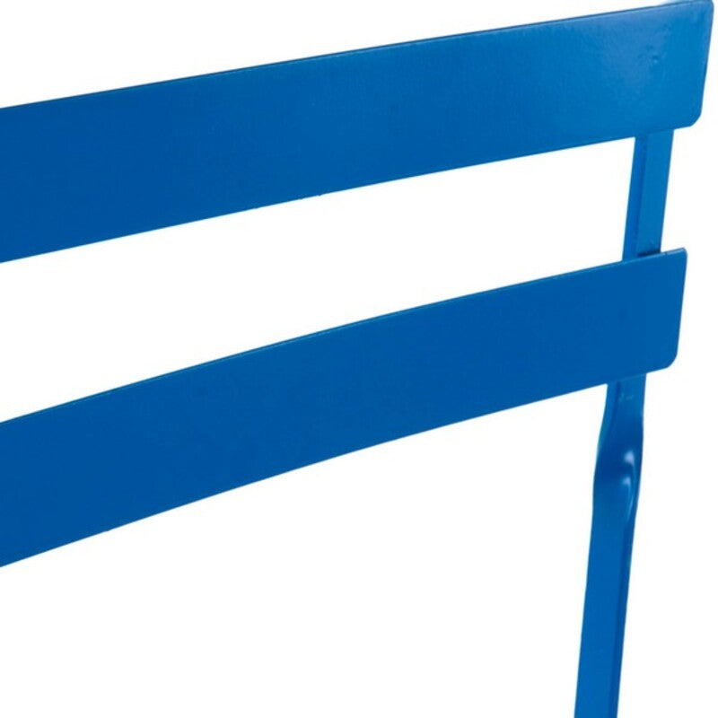 Tabel sæt med 2 stole DKD boligindretning MB-166634 blå 80 cm 60 x 60 x