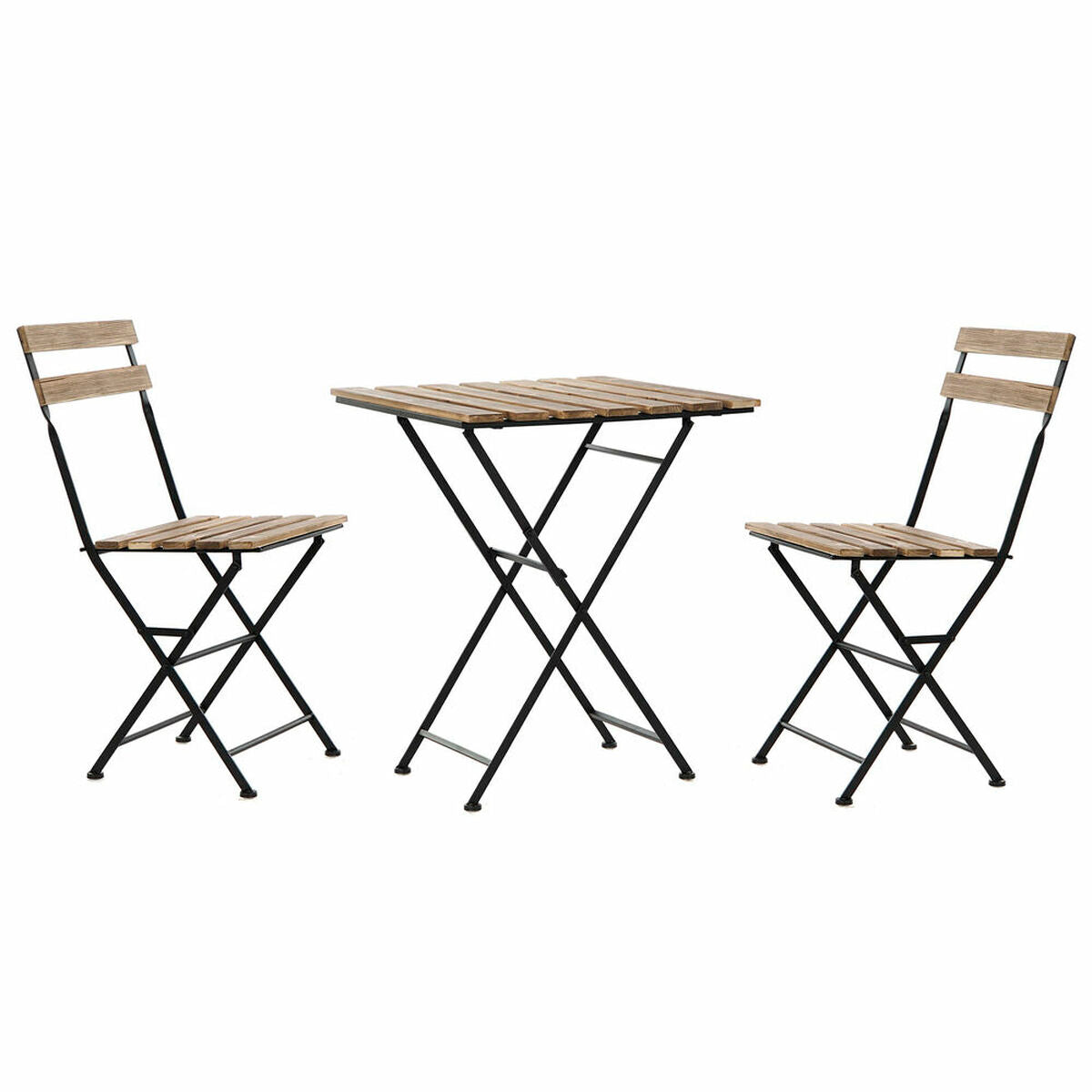 Juego de mesa con sillas DKD Decoración del hogar 60 x 60 x 74 cm (3 PC)