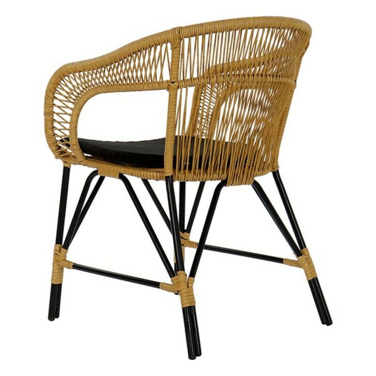 Garden Chair DKD Home Decor MB-178988 51 x 61 x 81 cm naturlig svart