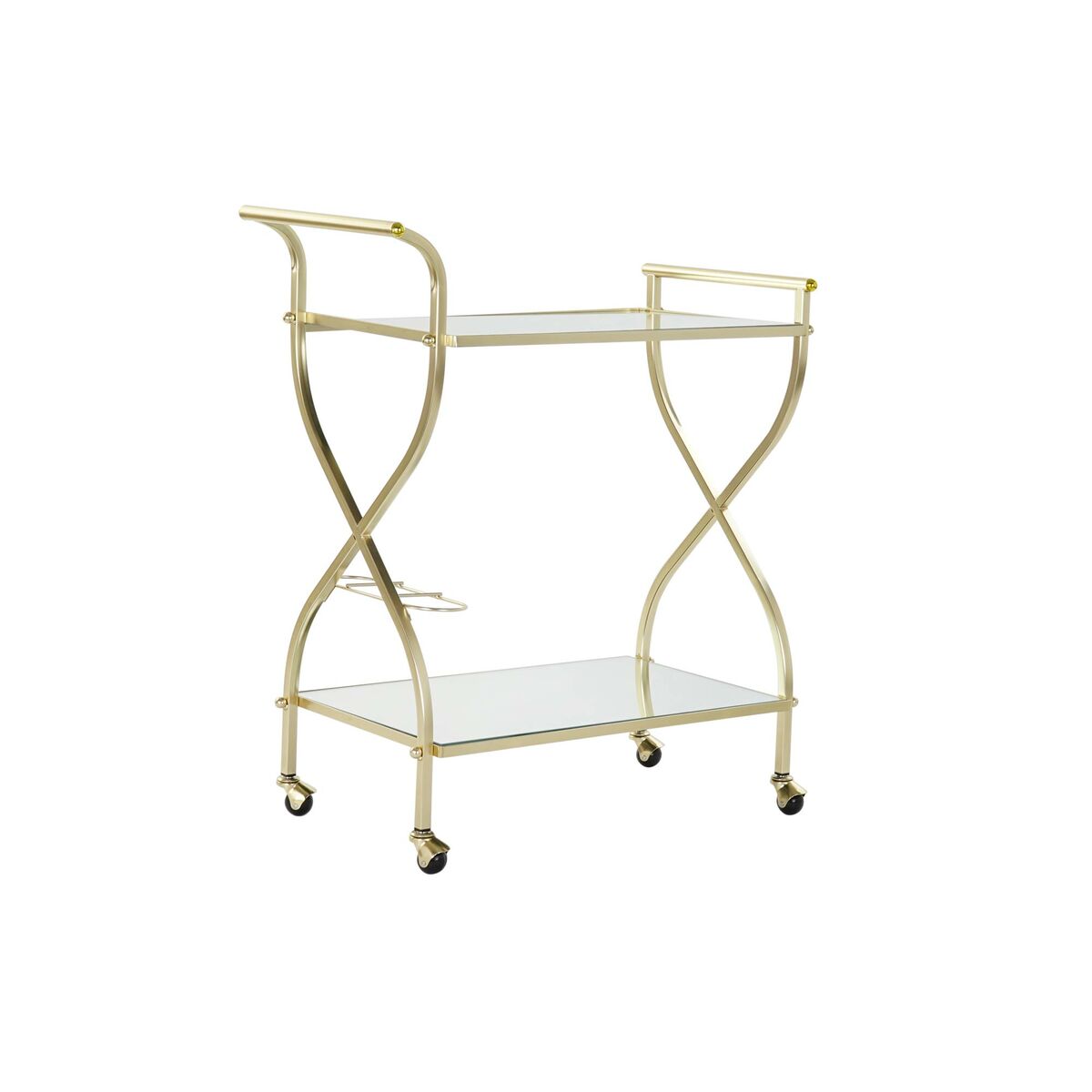 Trolley Trolley DKD DÉCOR HOME MIRROIR en acier doré 70 x 36,5 x 83 cm