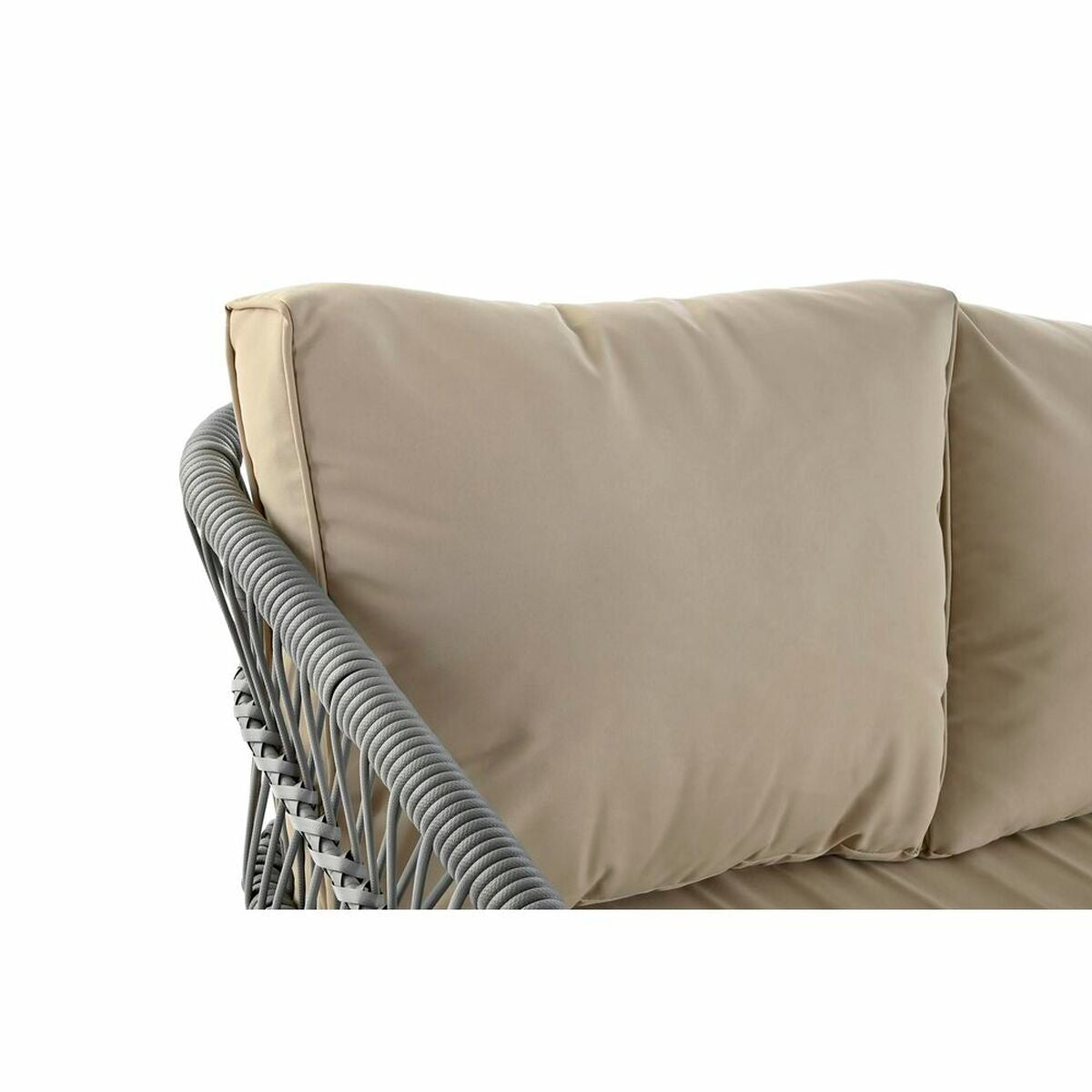 Tafel ingesteld met 3 fauteuils DKD Home Decor Crystal Black Gray Beige