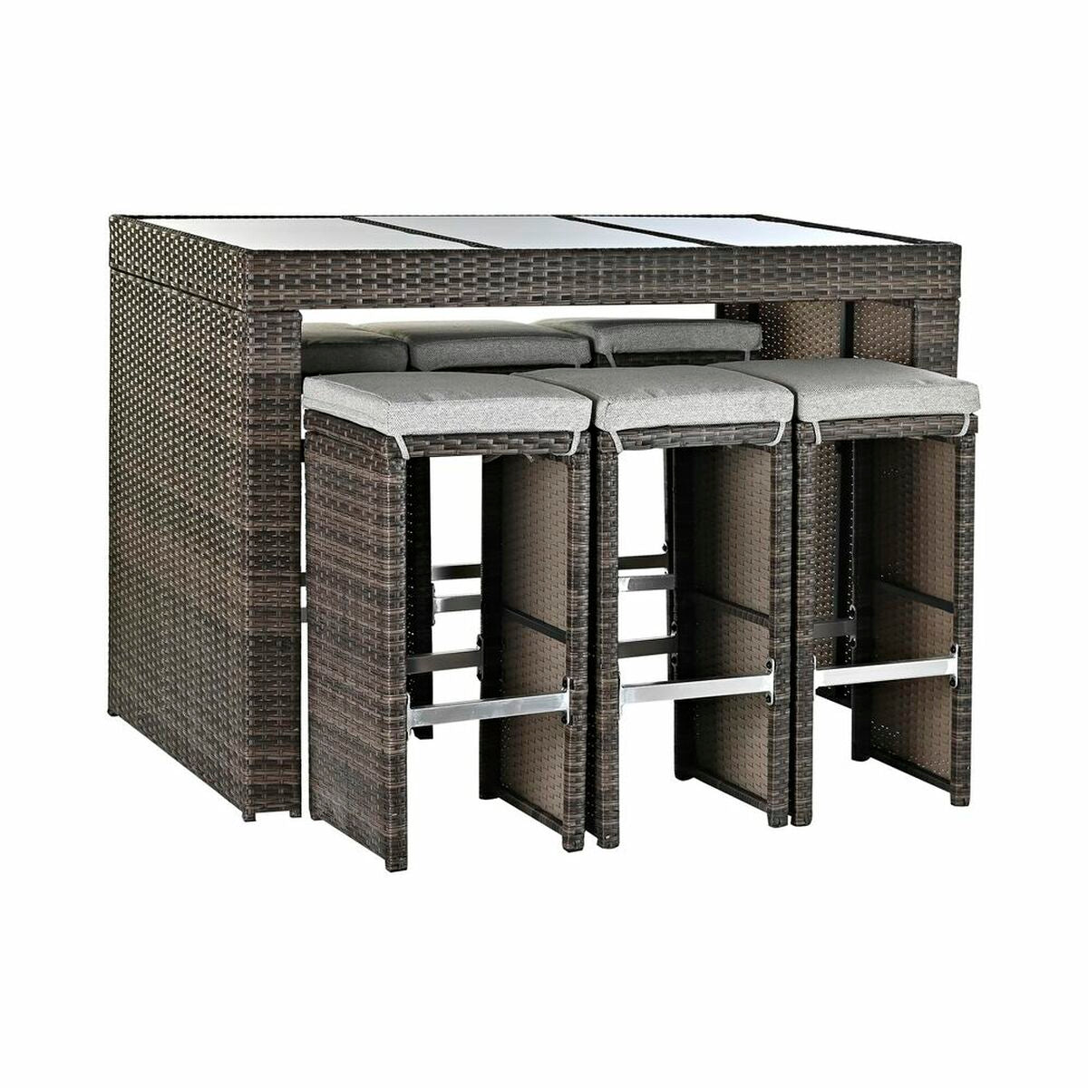 Tafel ingesteld met stoelen DKD Home Decor 143 x 80 x 100 cm