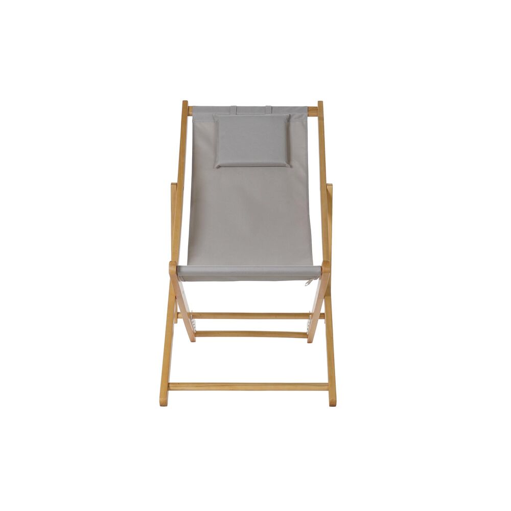 Sun-Lounger DKD Home Decor Grey 77 cm 57,5 ​​x 113 x 77 cm Natural (57,5