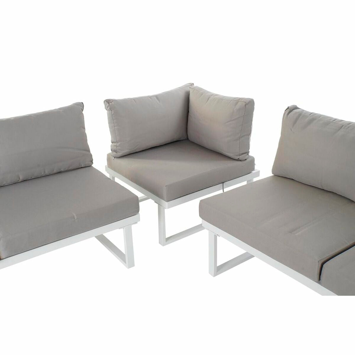 Havesofa DKD boligindretning grå harpiks stål 231 x 219 x 74 cm 231 x