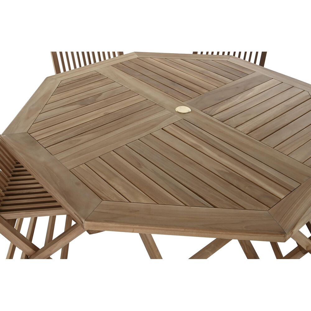 Ensemble de table avec chaises DKD Dec Home 90 cm 120 x 120 x 75 cm