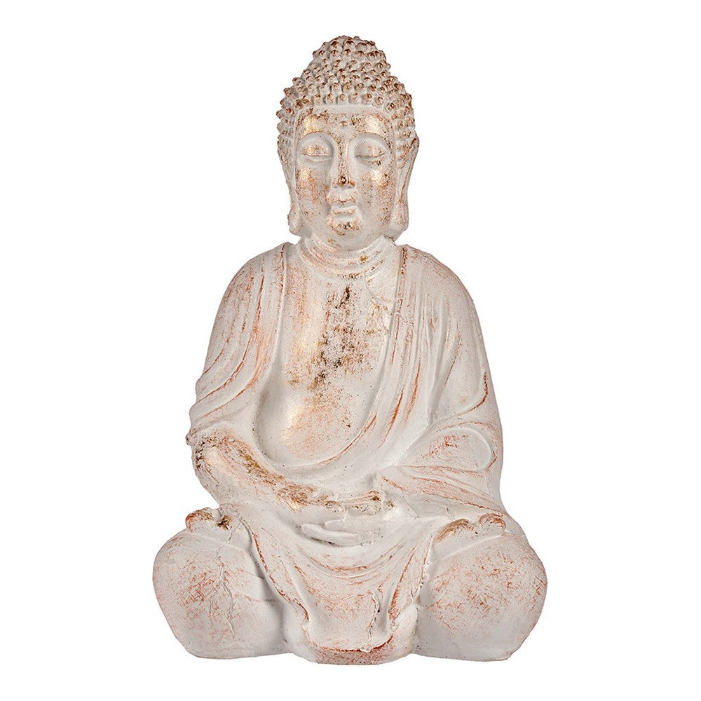 Figura de jardín decorativo Buda Buda/Poliresina de oro (24,5 x 50 x 31,8