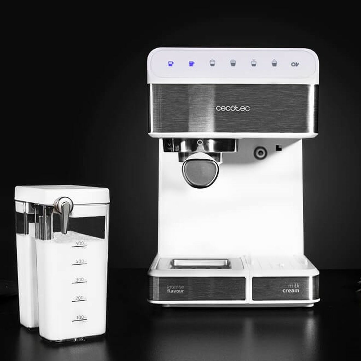 Machine de café manuelle express Cecotec 1350W 1,4 L blanc 1,4 L