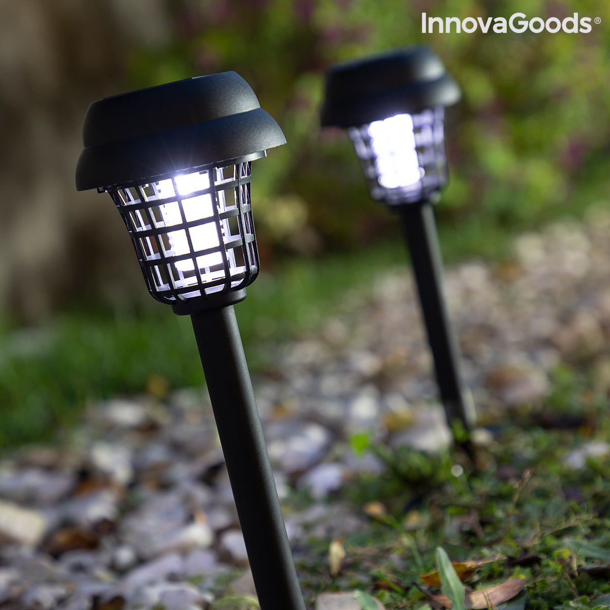 Lampe de jardin solaire de tueurs de moustique garlam innovagoods