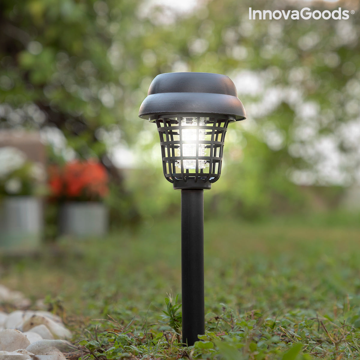 Lampe de jardin solaire de tueurs de moustique garlam innovagoods