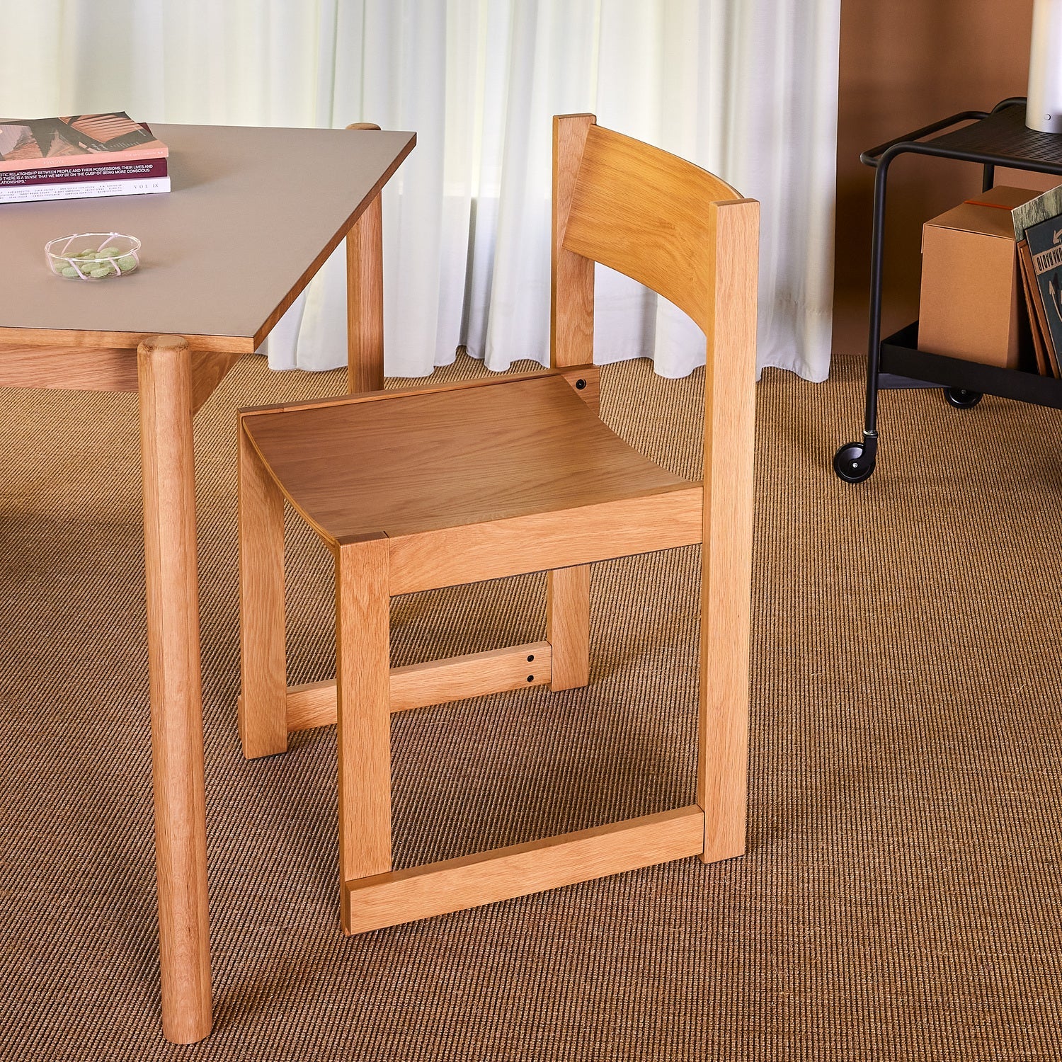 Chaise de salle à manger Hübsch Forma, Naturel 