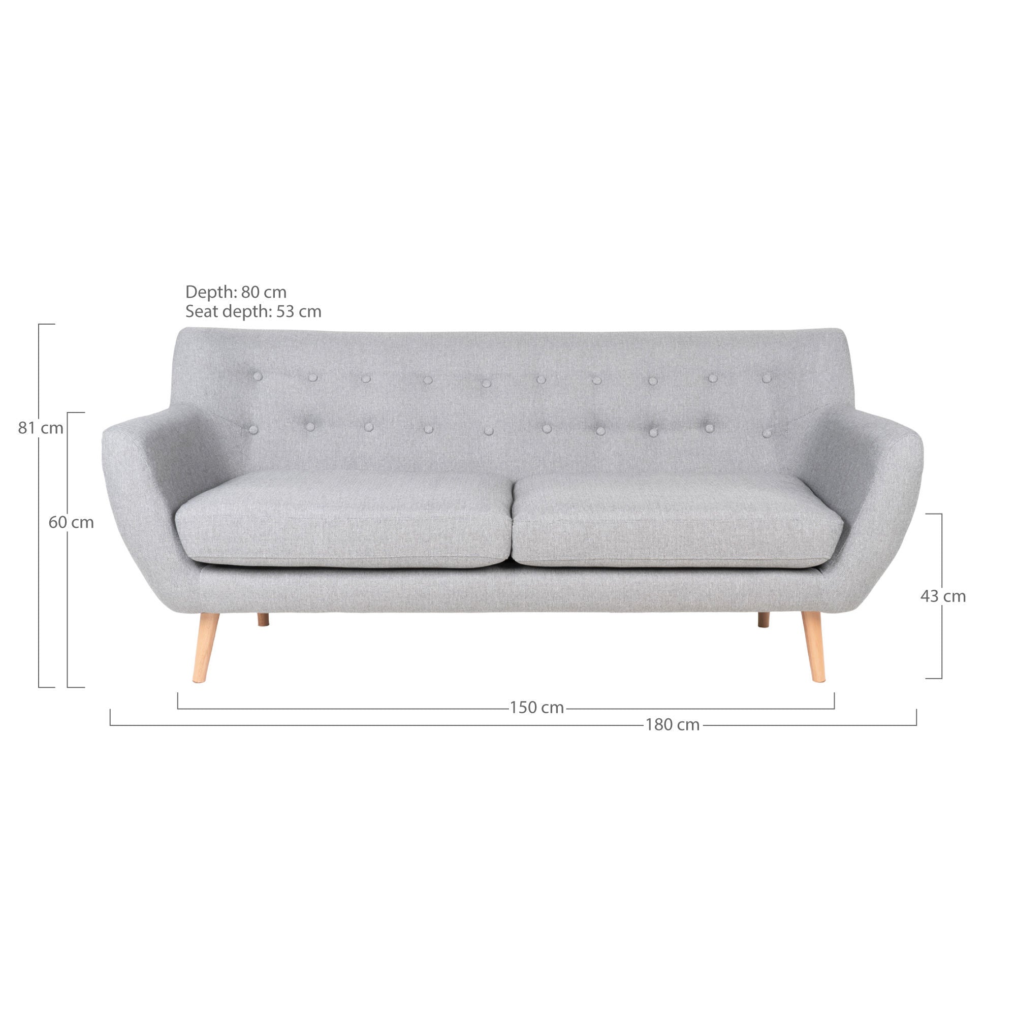 Haus Nordic Monte 3 Sitzoter -Sofa