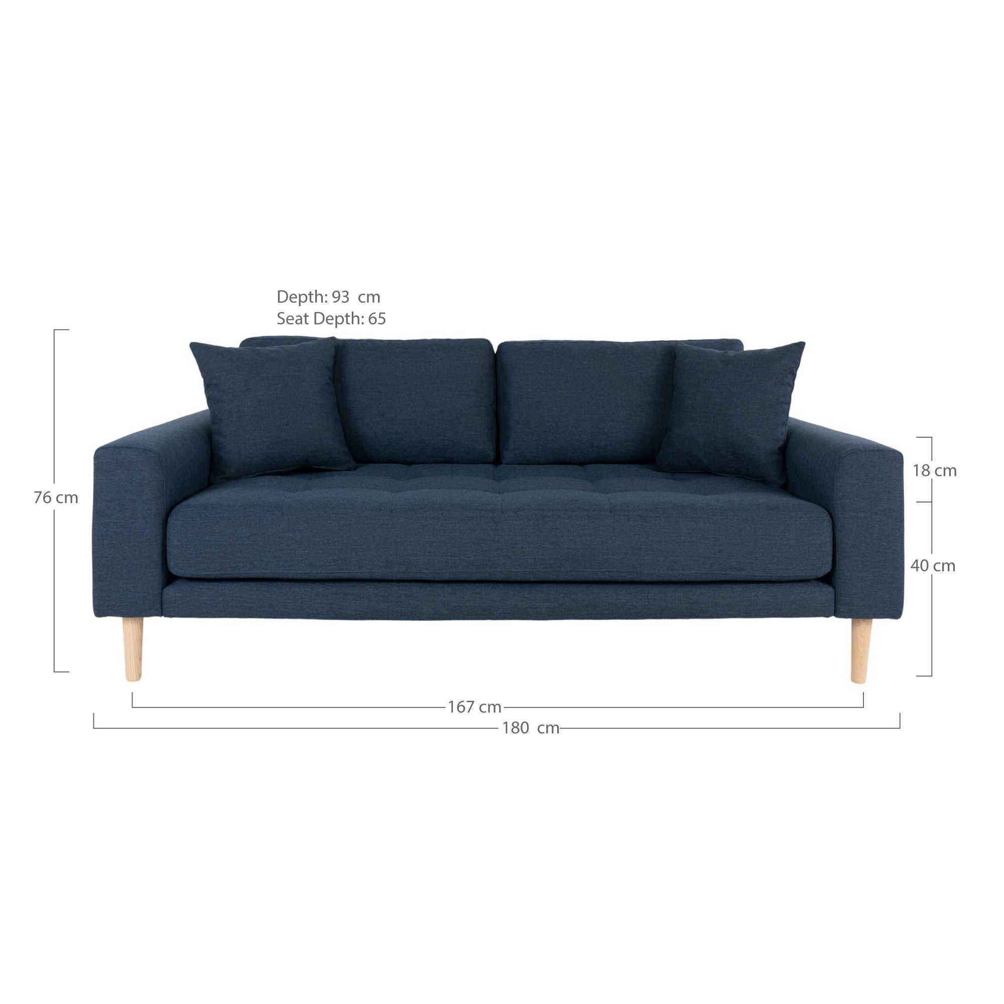 Haus Nordic Lido 2,5 -Sitzer -Sofa