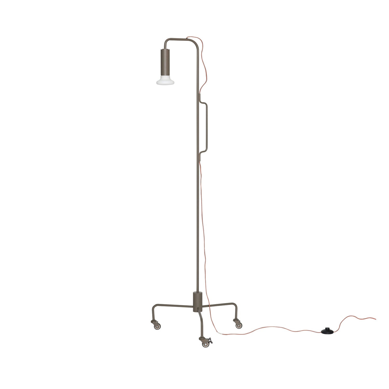 Hübsch Iso Floor Lamp, Brown