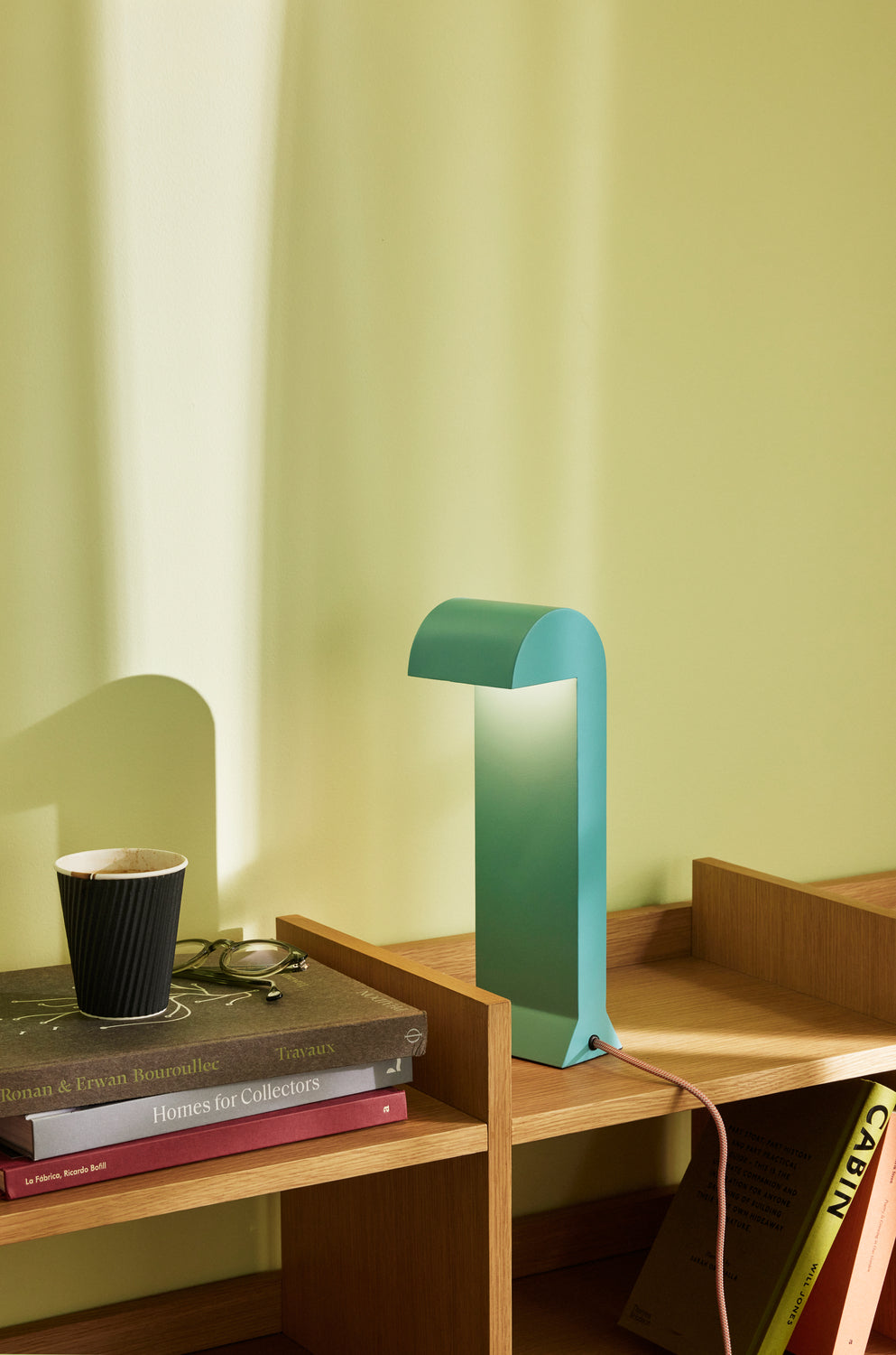 Hübsch Soothe Table Lamp, Turquoise