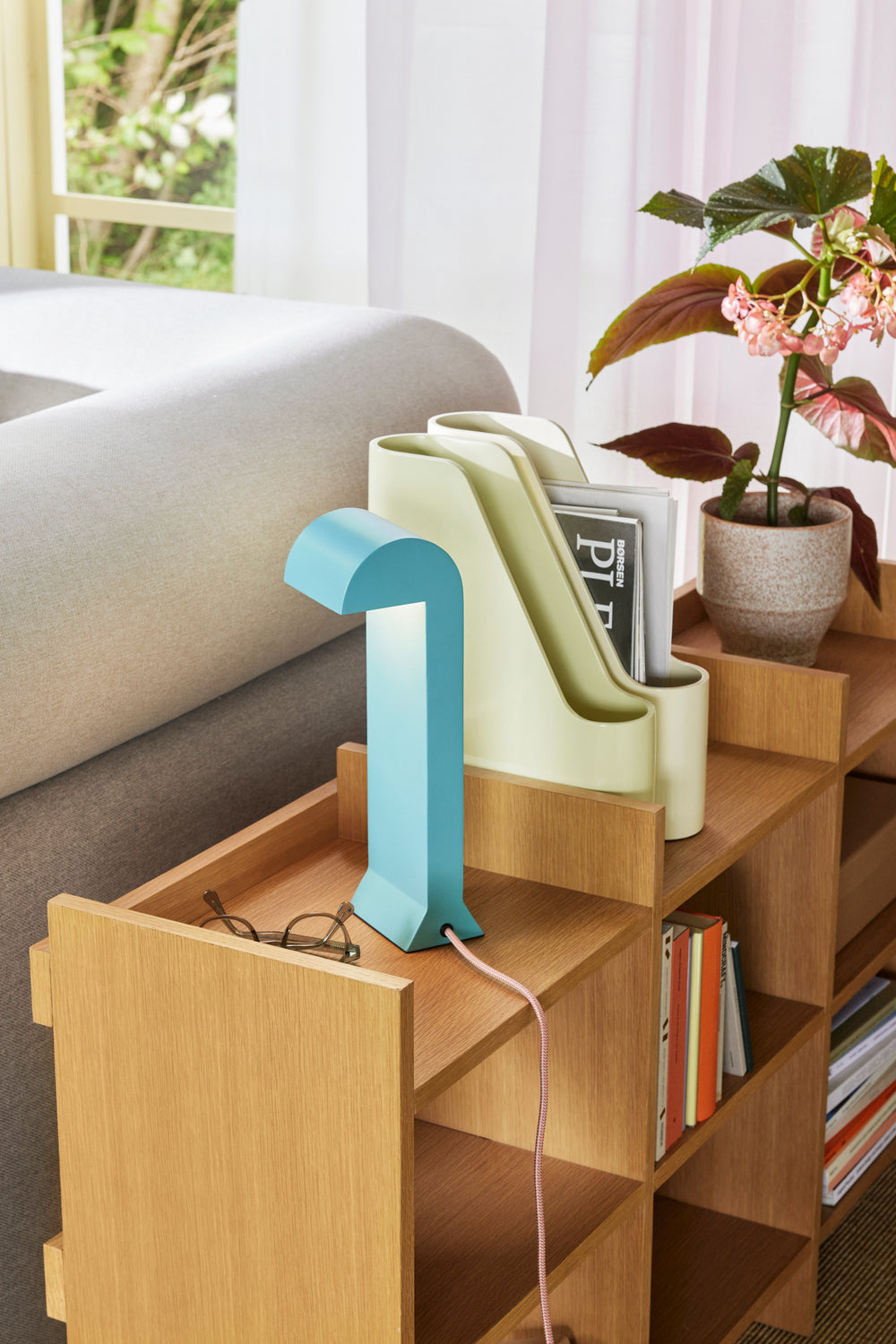 Lampe de Table Hübsch Soothe, Turquoise 