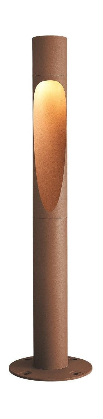 Louis Poulsen Flindt Bollard Class II LED 3000 K 12 W Dali Base, Corten