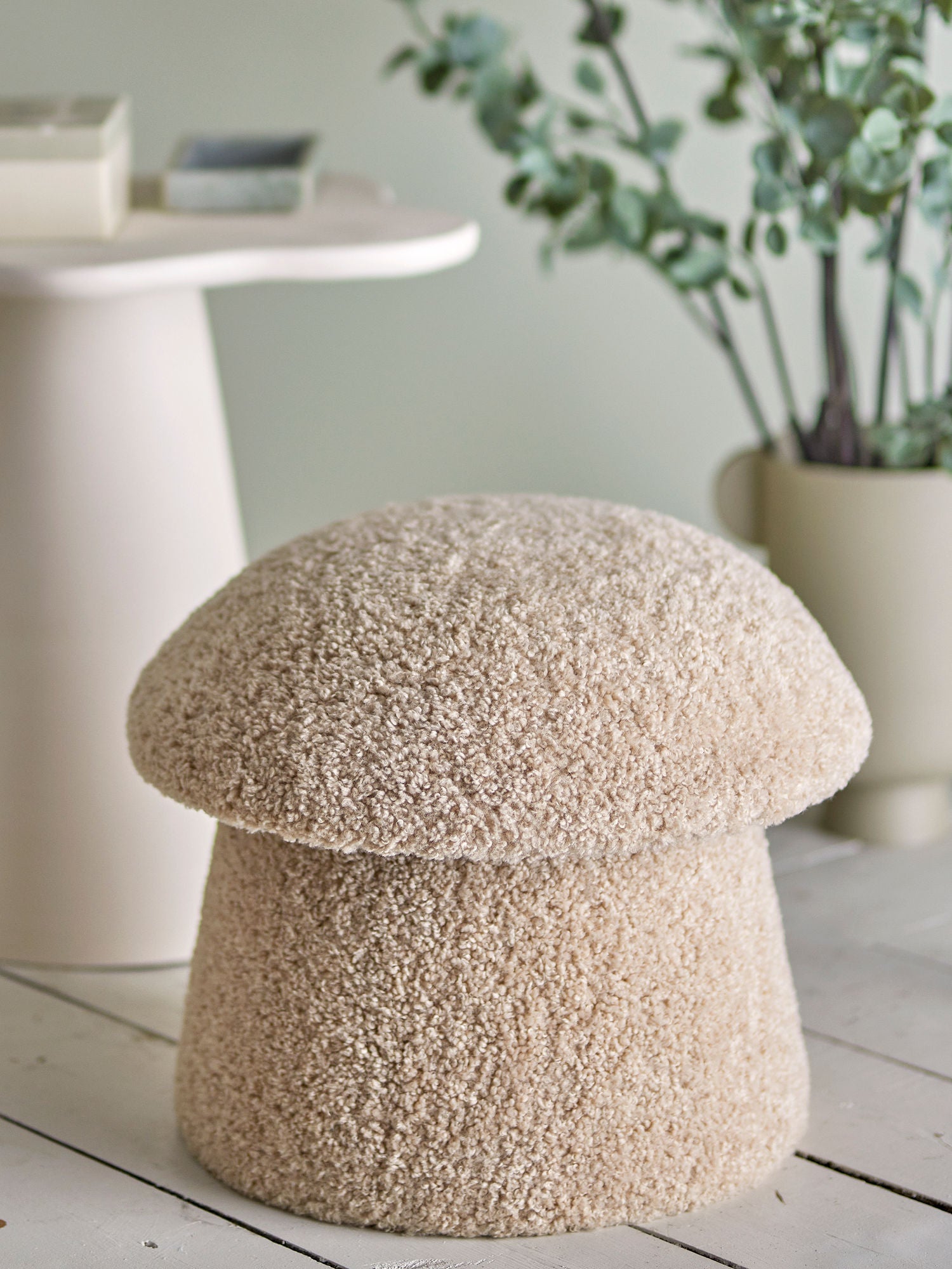 Bloomingville Bocca Pouf, Naturaleza, Poliéster