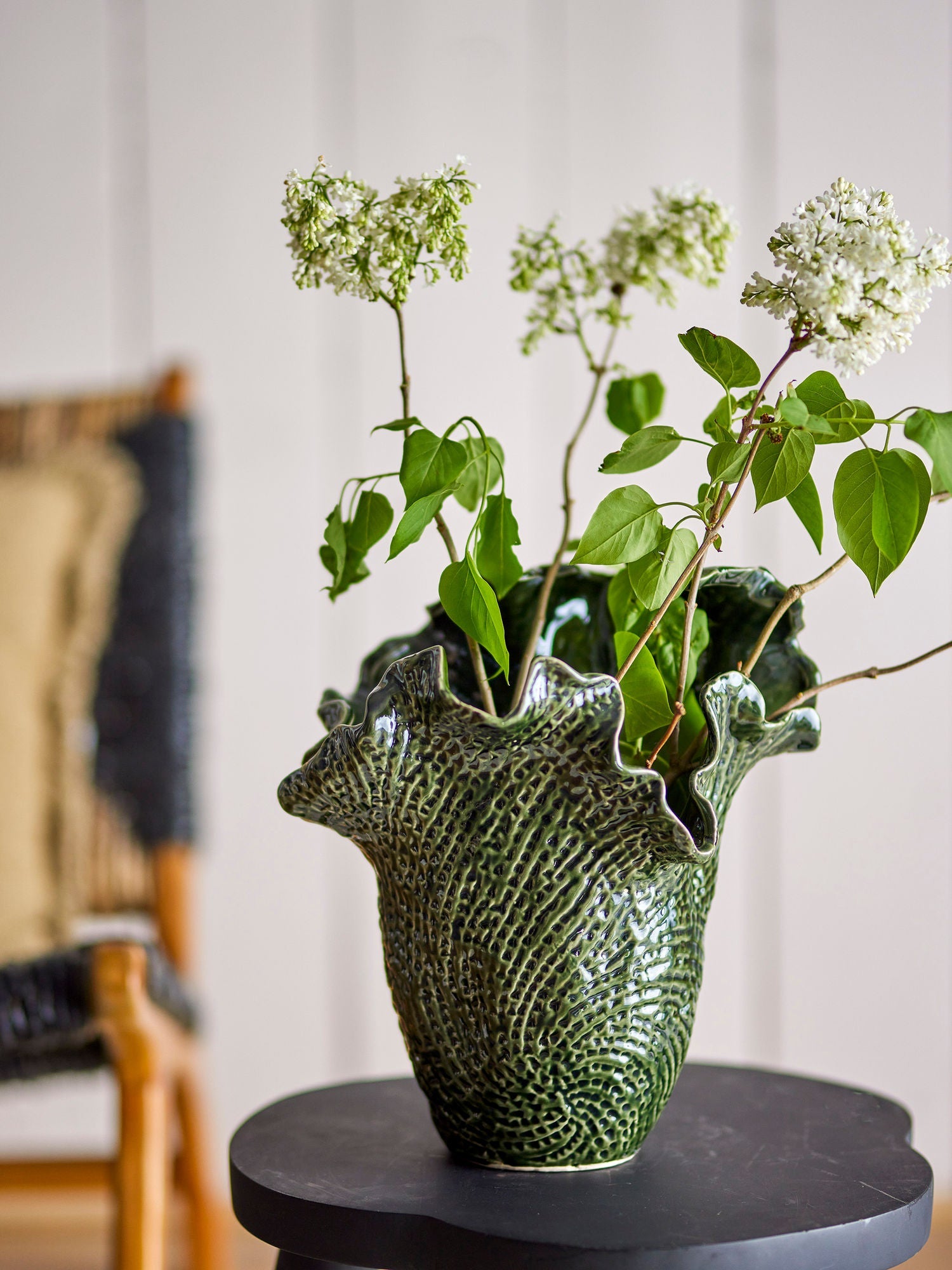 COLECCIÓN CREATIVA SAFIYA VASE, Green, Stoneware