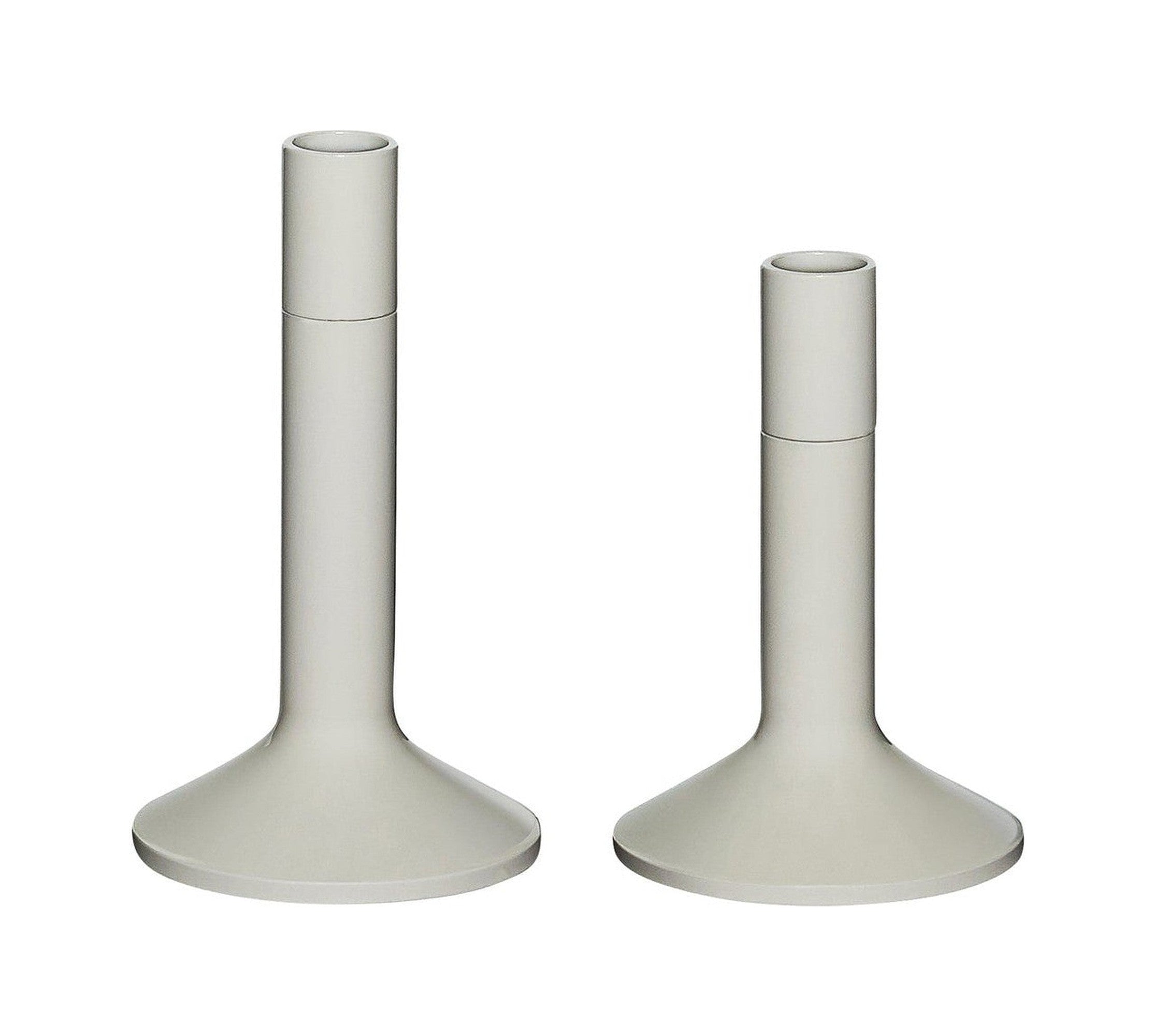 Hübsch Kindred Candle Holder, Light Grey