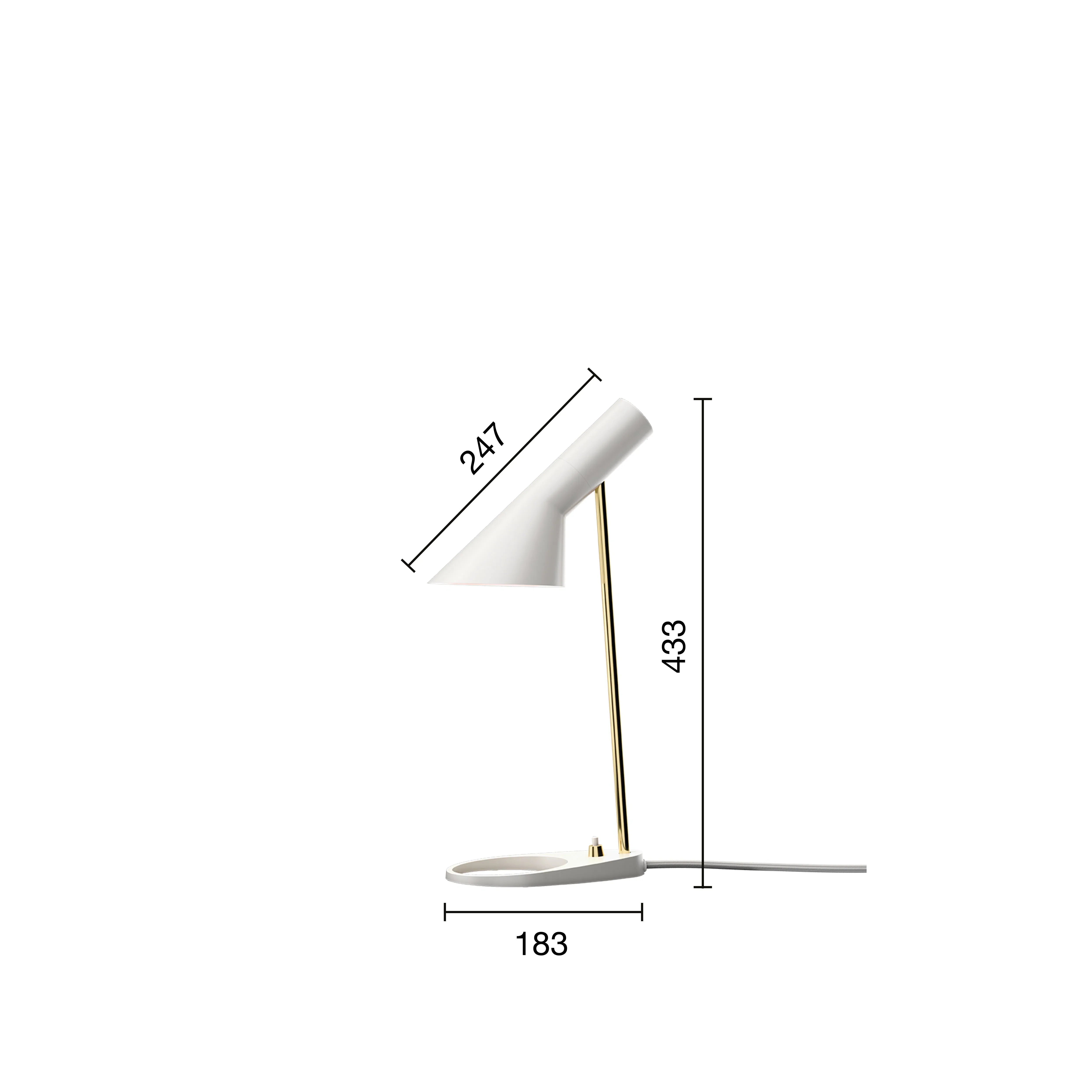 Louis Poulsen AJ Mini Table Lamp, jubilæumsudgave