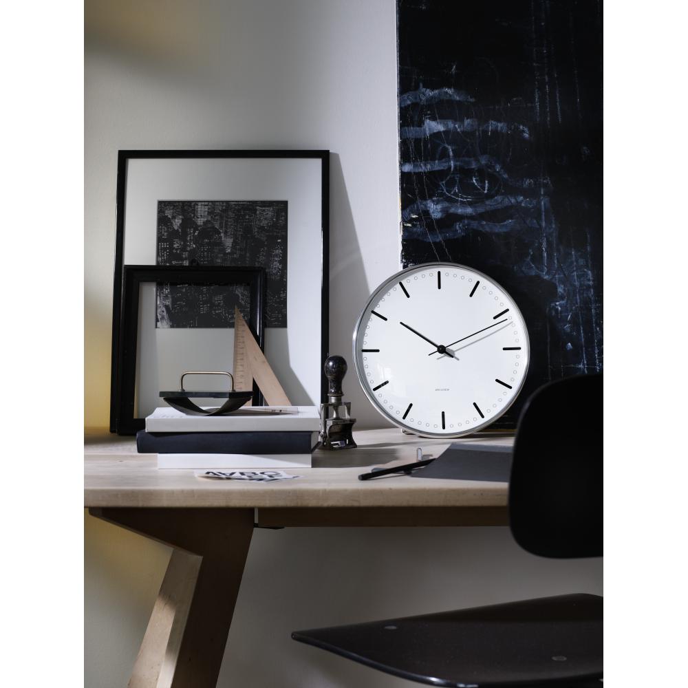 Relógio de parede da prefeitura de Arne Jacobsen, 21 cm