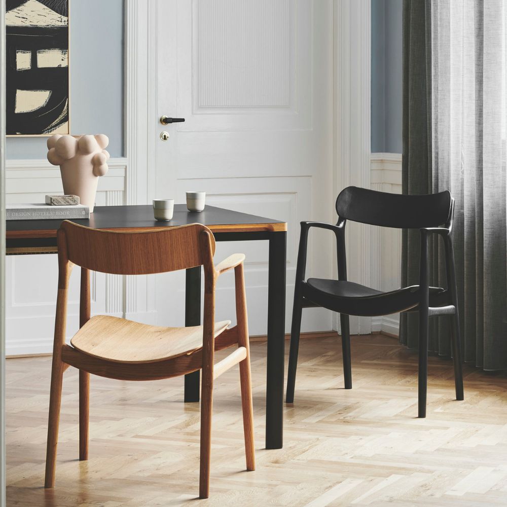 Bent Hansen Asger Chair Polsters Seat, Oiled Oak/Vils Fabric (22 140/112)