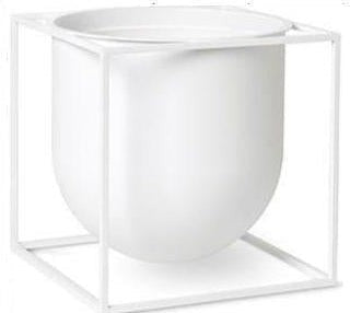 Audo Copenhagen Kubus Flowerpot White, 23cm