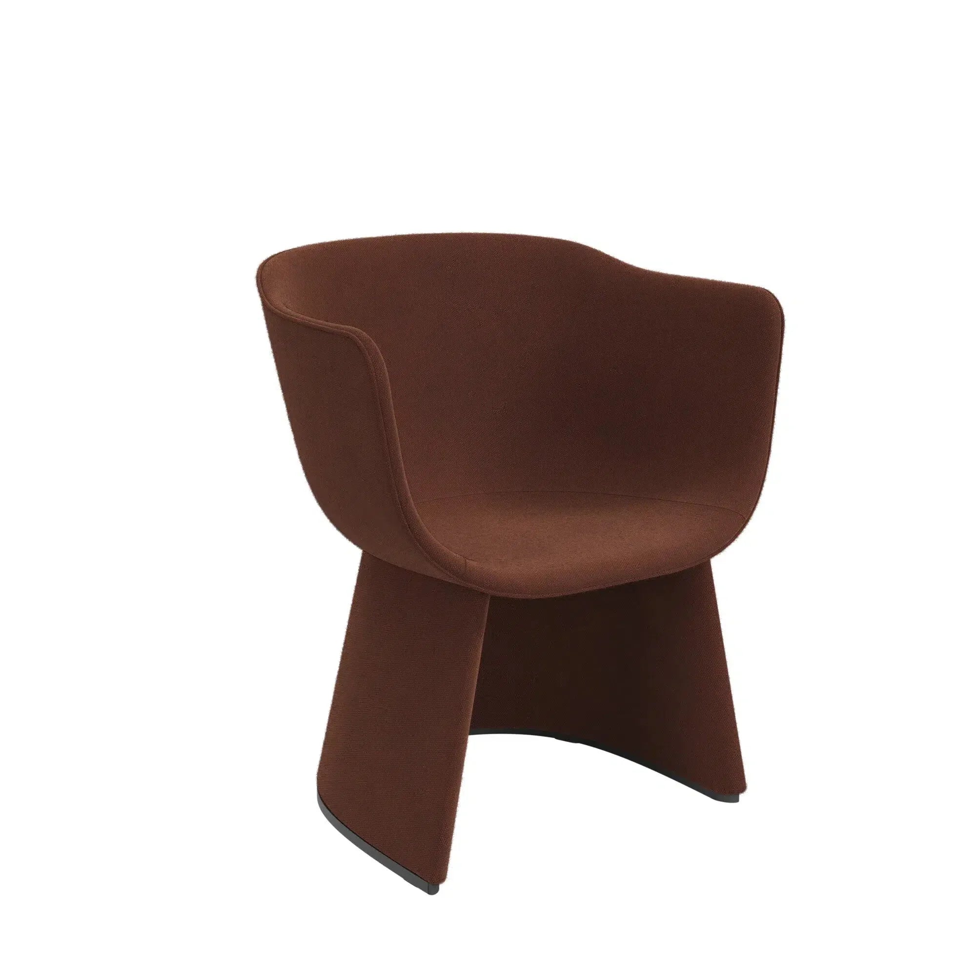 Fritz Hansen Monolit CM230 Cadeira de lounge, laranja escura/laranja escura