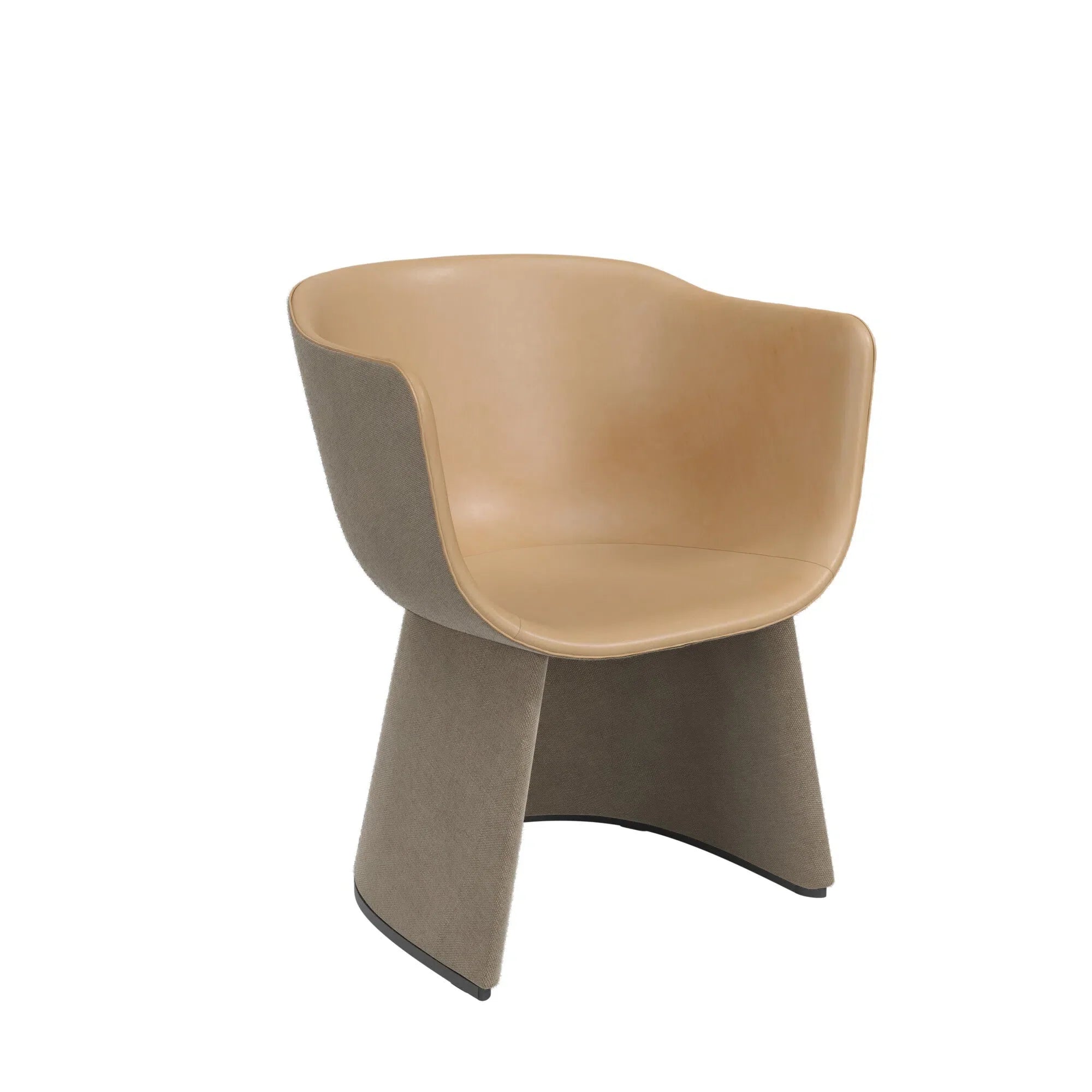 Fritz Hansen Monolit CM231 Loungestol, Natural/Light Beige