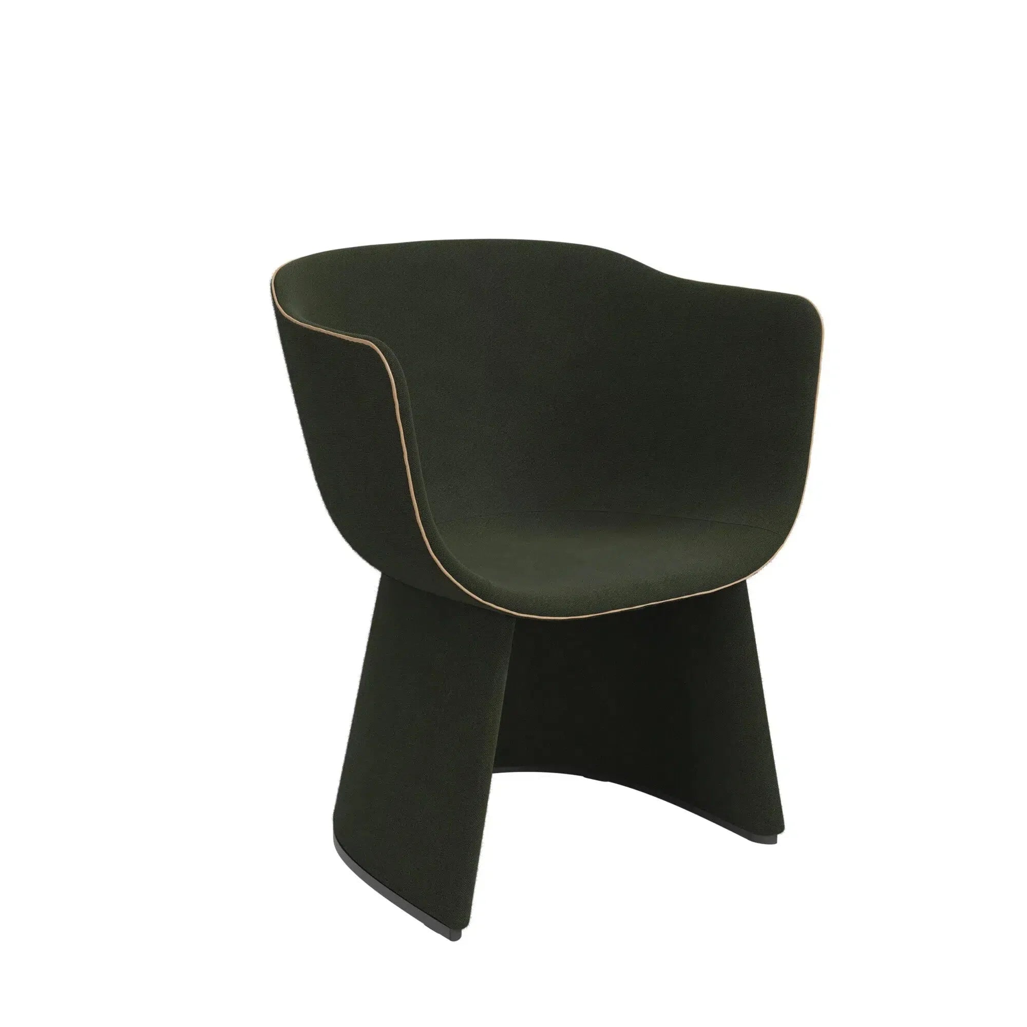 Fritz Hansen Monolit CM231 Lounge Chair, Moss Green/Moos Green