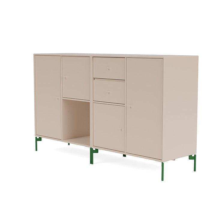 Montana Paar Sideboard mit Beinen, Ton/Petersilie