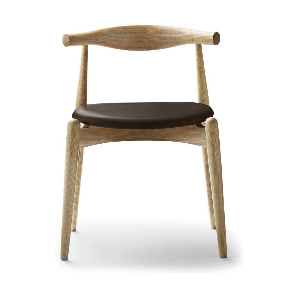 Carl Hansen CH20 Elbow Chair, chêne huilé / cuir marron