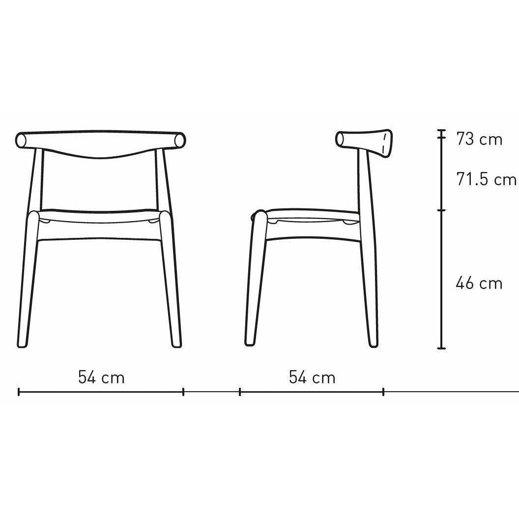 Silla de codo Carl Hansen CH20, roble engrasado/Loke 7240