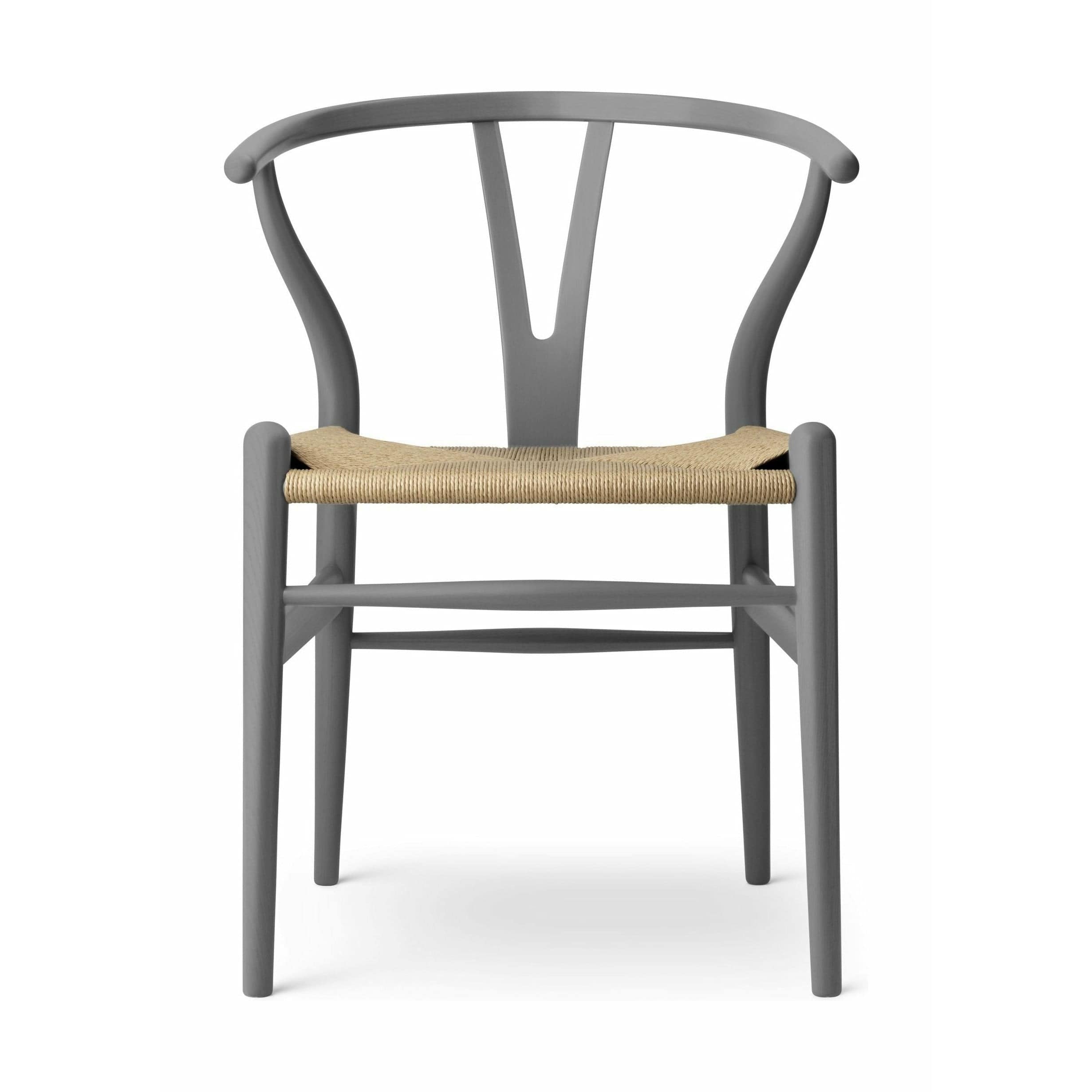 Carl Hansen CH24 Wishbone Chair Oak, skifer/naturlig ledning