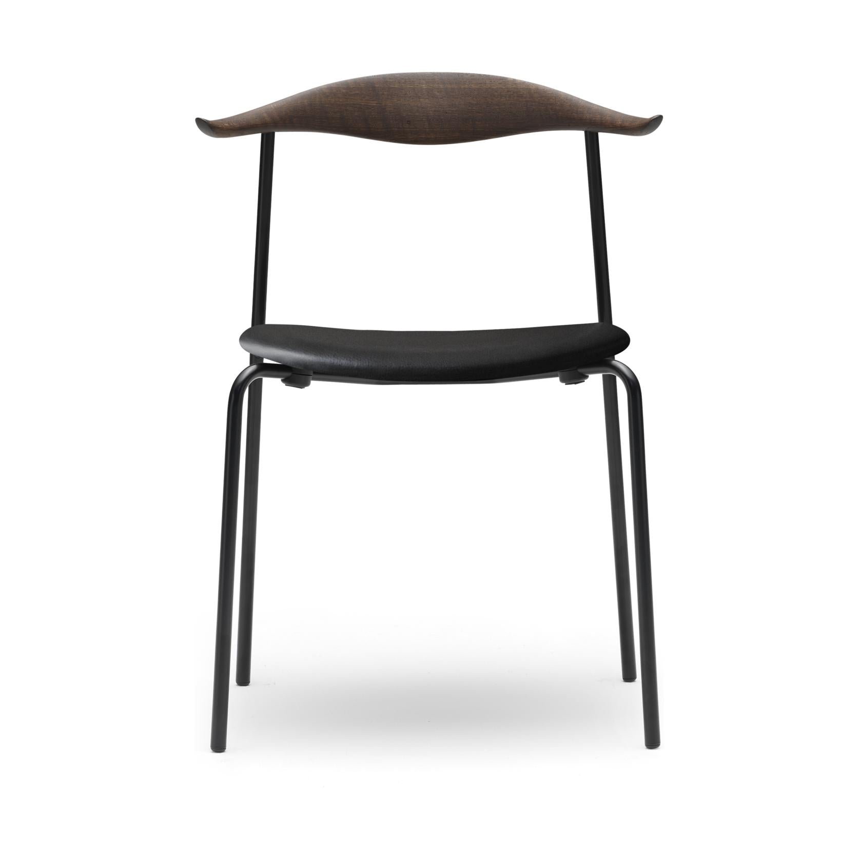 Carl Hansen CH88 P chaise, chêne fumé / cuir noir