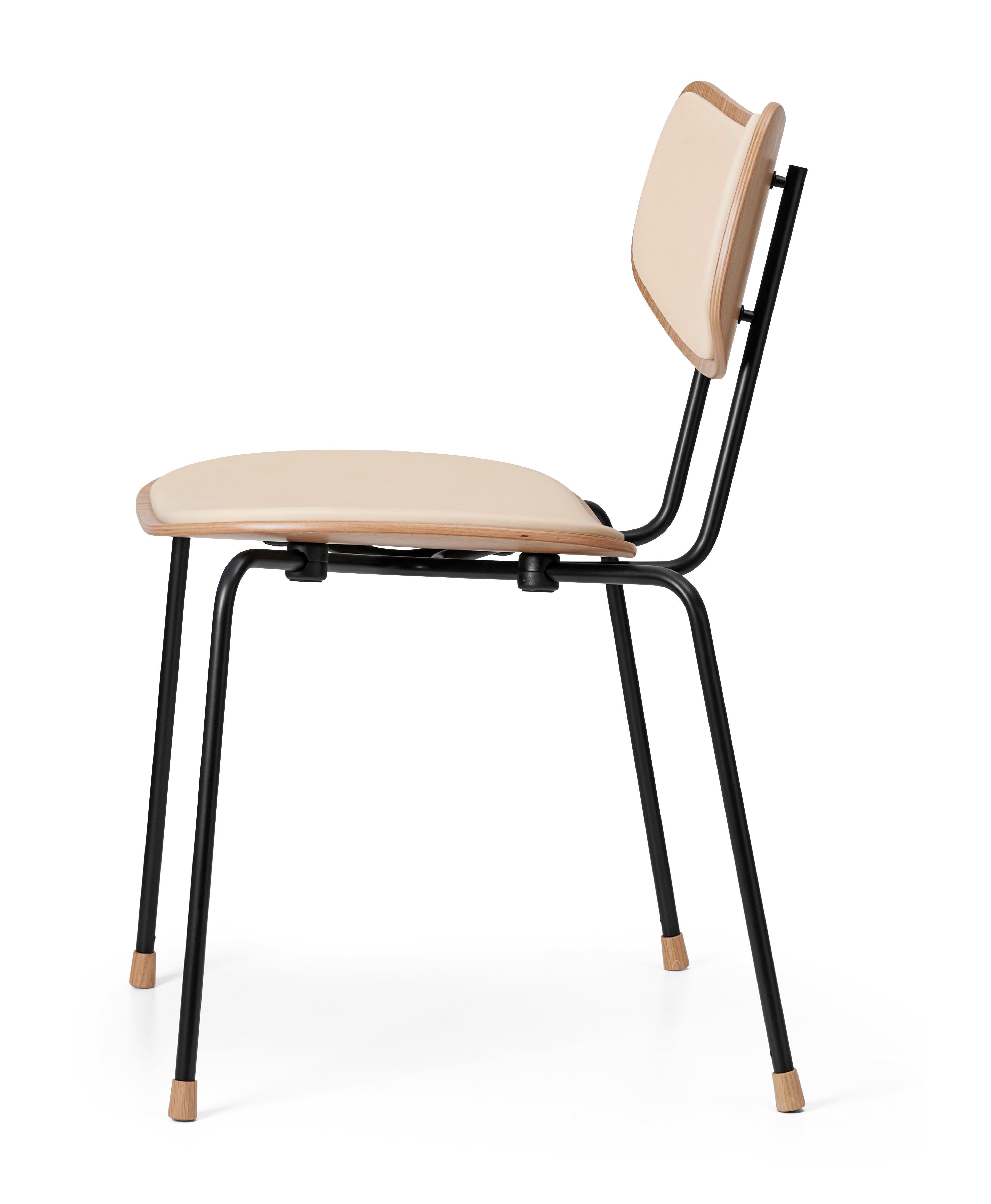 Carl Hansen Vla26p Vega -stol, ekrökolja/läder SIF 90