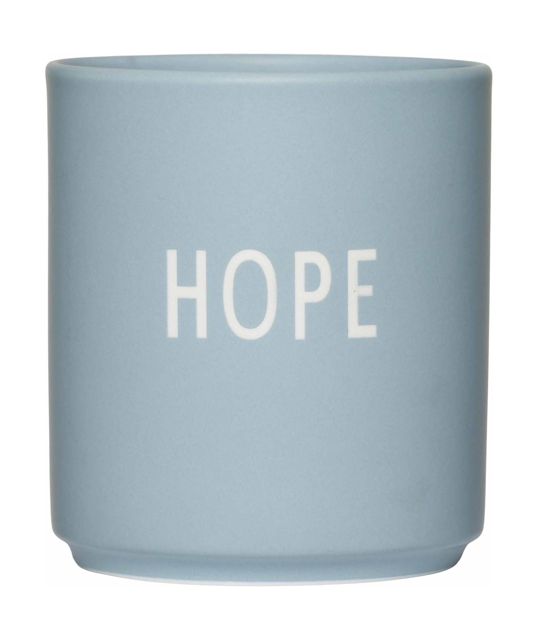 Tasse préférée de la lettre de design, bleu clair