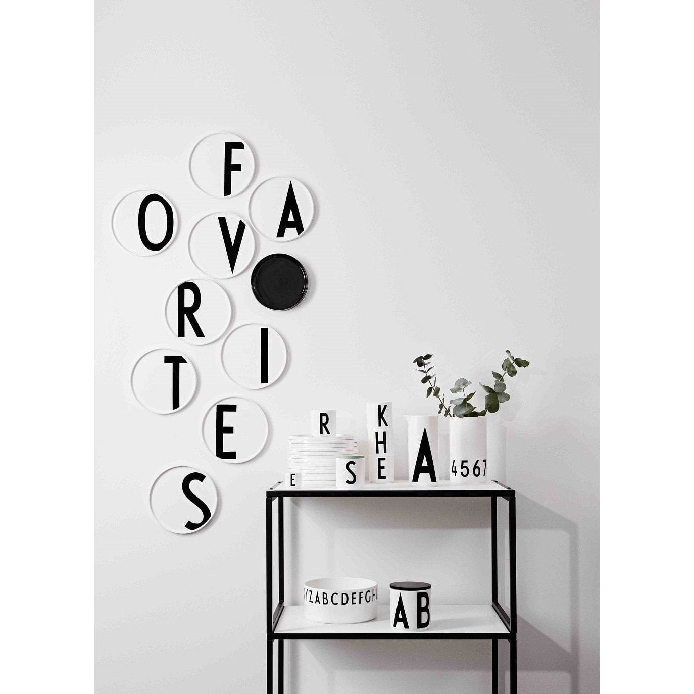 Assiette personnelle en porcelaine Design Letters AZ, G