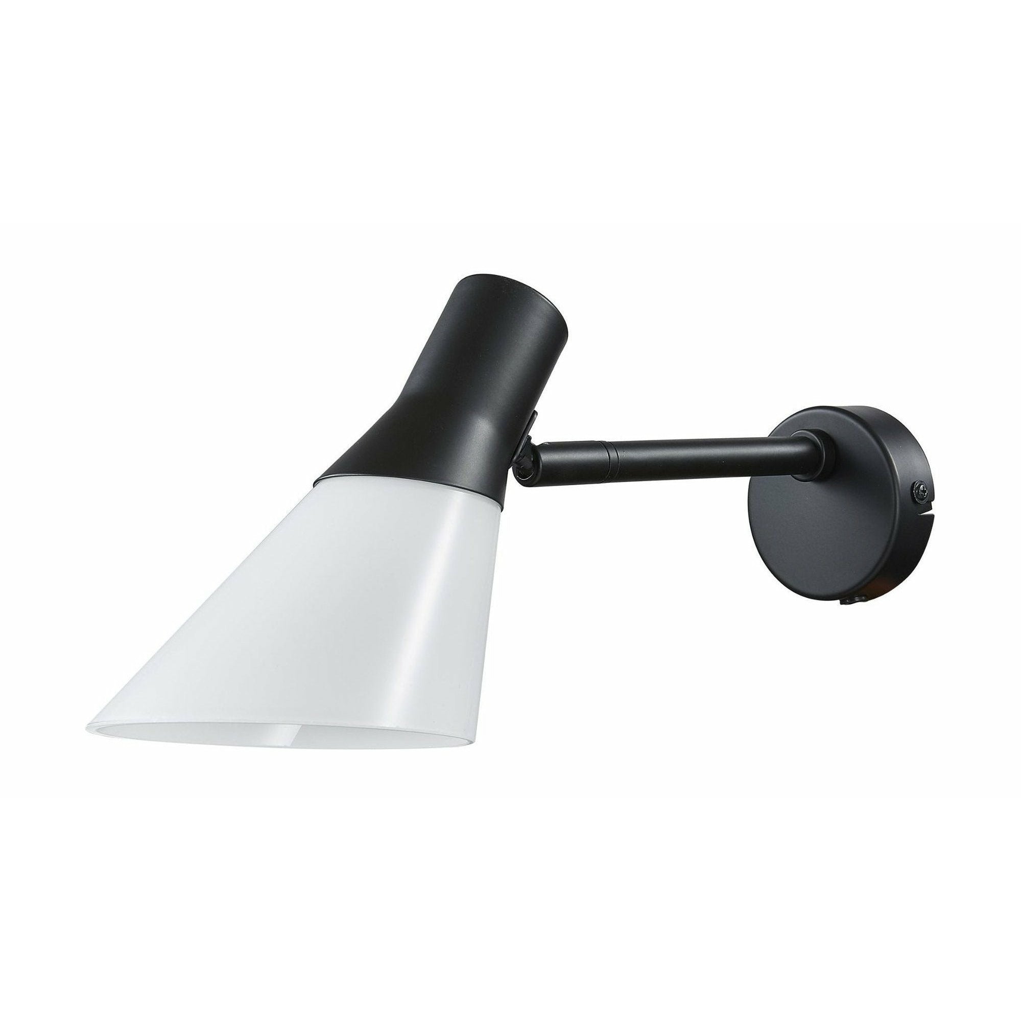 Dyberg Larsen Gent Wall Lampe, Opal/Mattschwarz