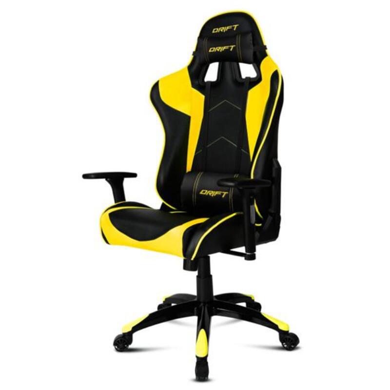 Chaise de bureau dérive agampa0124 jaune noir