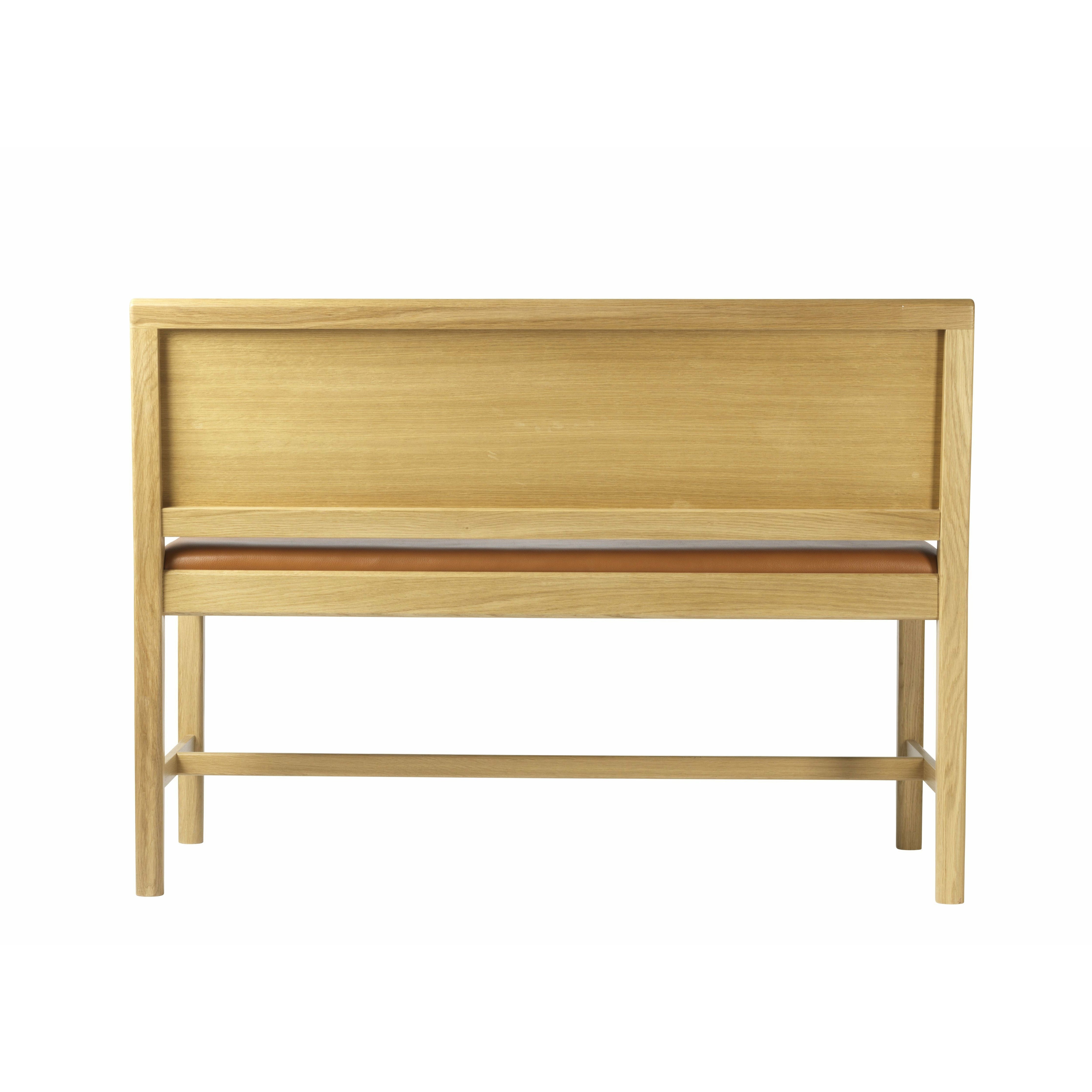 FDB Møller J176 Sønderborg Bench, Natural/Cognac