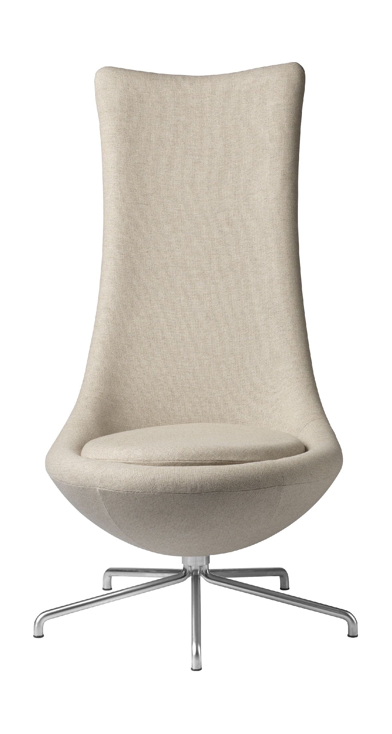 Fdb Møbler L41 Bellamie Lounge Chair With Swivel, Beige/Metal